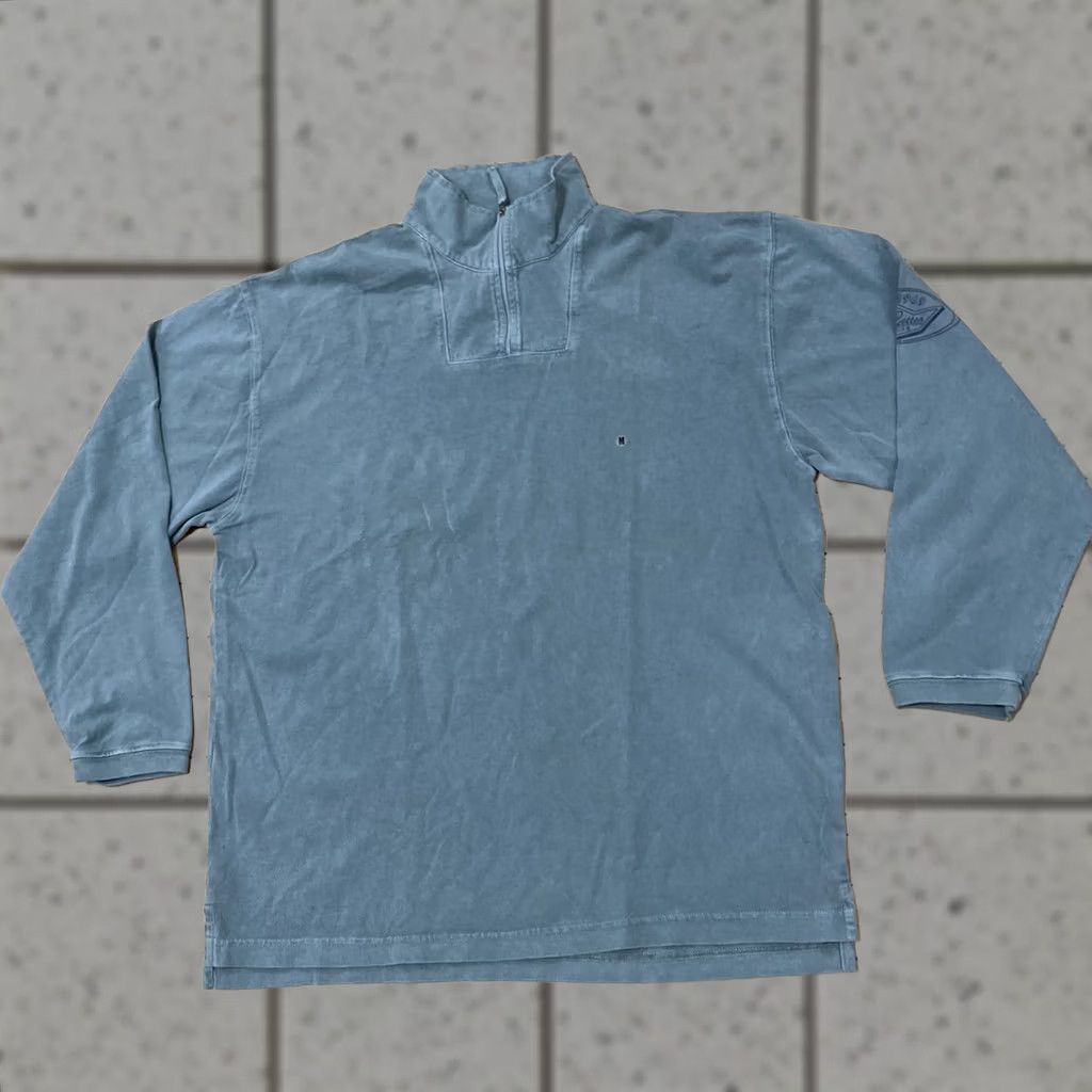 Gap GAP Quarter Zip Sweater Men L Aqua Blue Green Teal 1/4 Zip New Casual Preppy Navy? Size US L / EU 52-54 / 3 - 1 Thumbnail