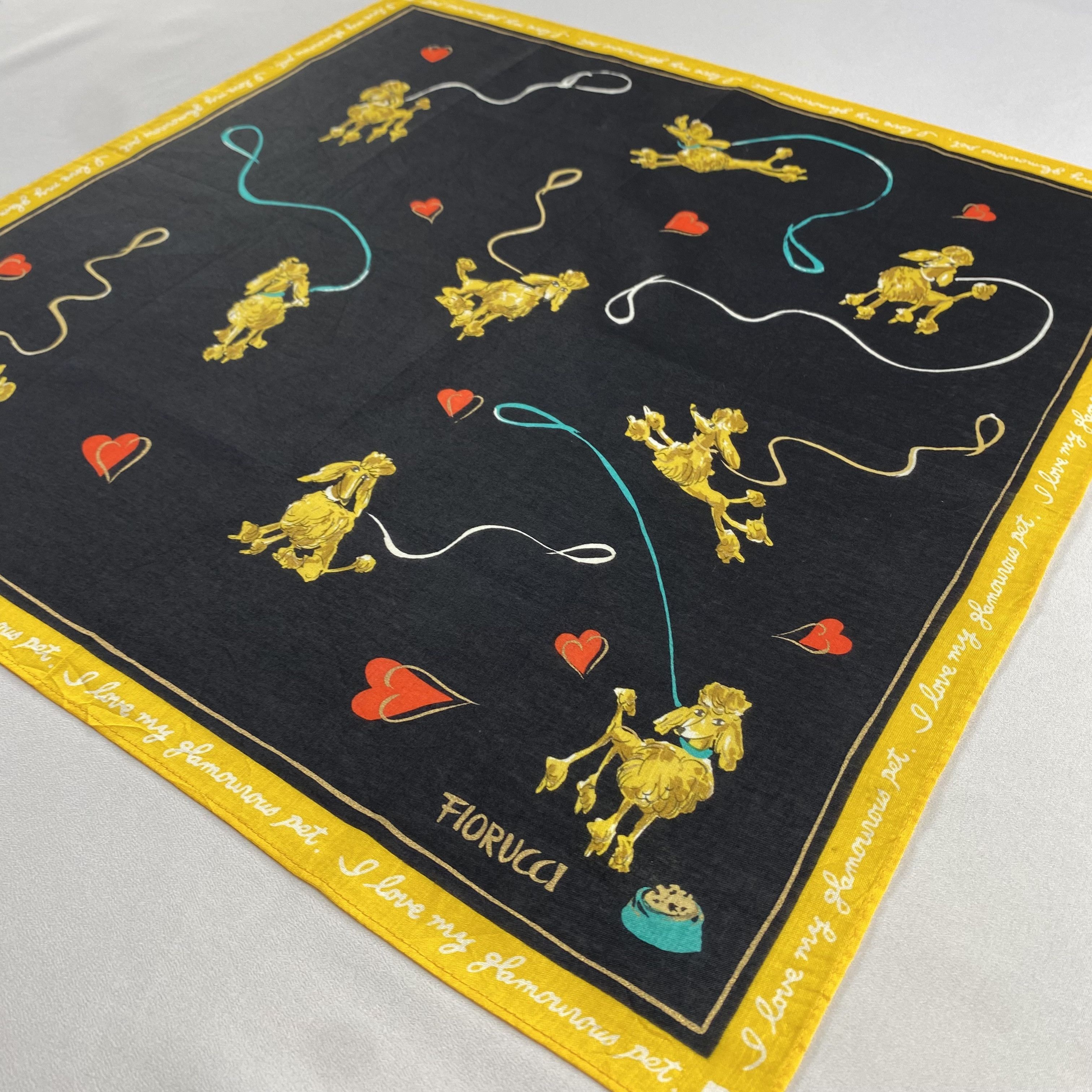 Fiorucci × Vintage Fiorucci Handkerchief / Neckerchief / Bandana-P716 Size ONE SIZE - 2 Thumbnail