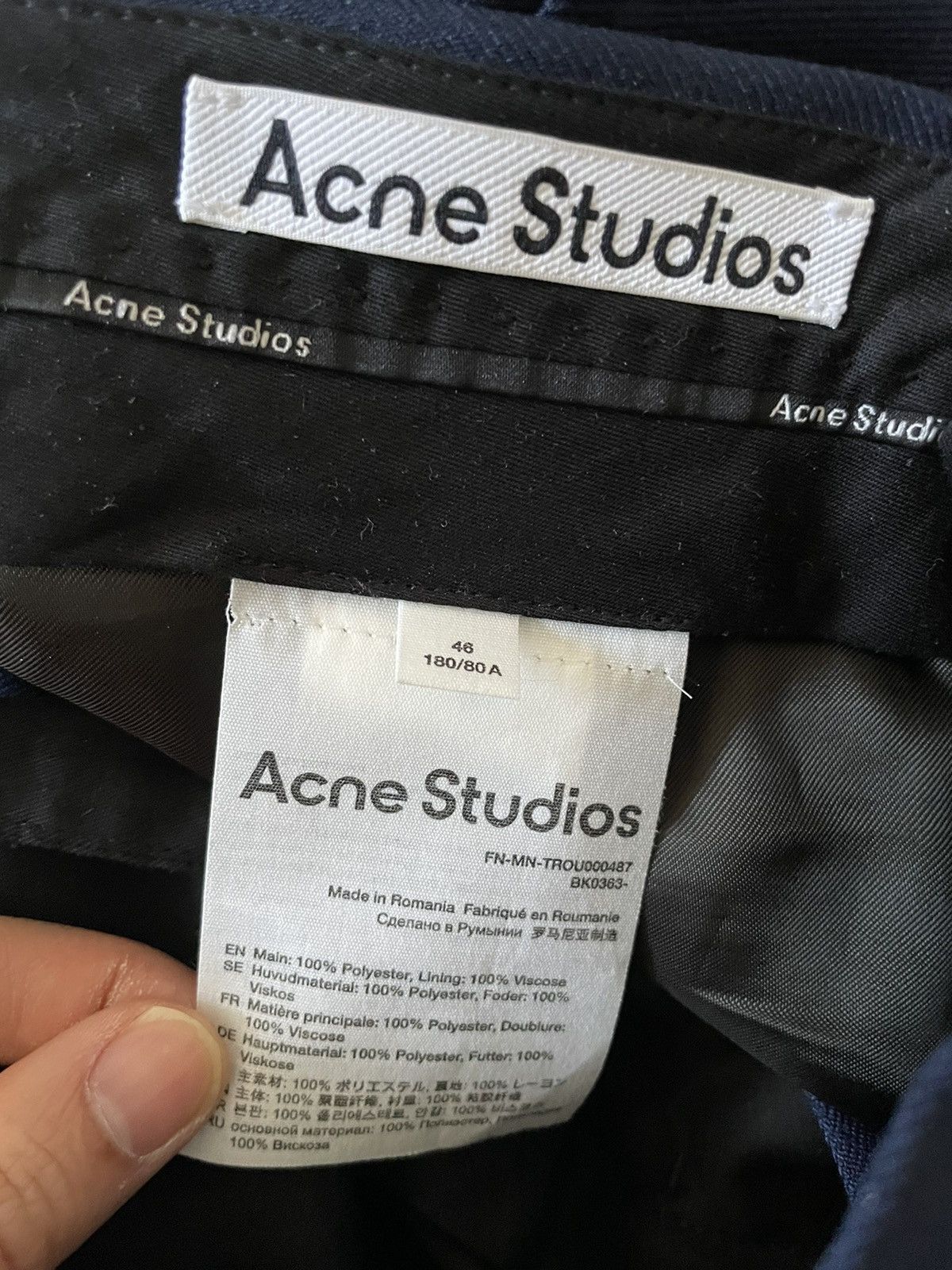 Acne Studios Acne studio straight cut pants Size US 29 - 6 Thumbnail