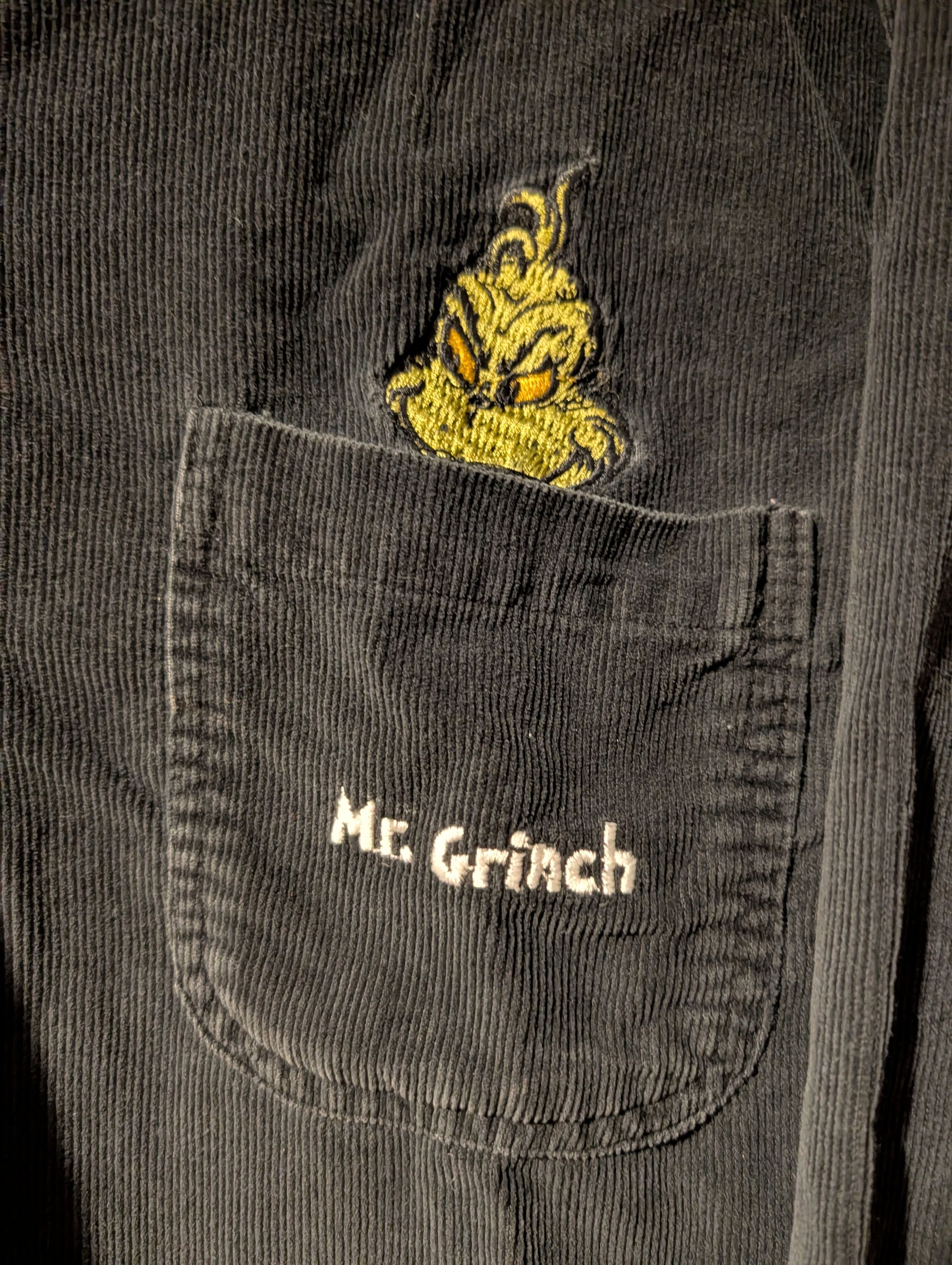 Vintage Vintage Dr. Seuss The Grinch Stole Christmas Corduroy Shirt Size US XL / EU 56 / 4 - 3 Thumbnail