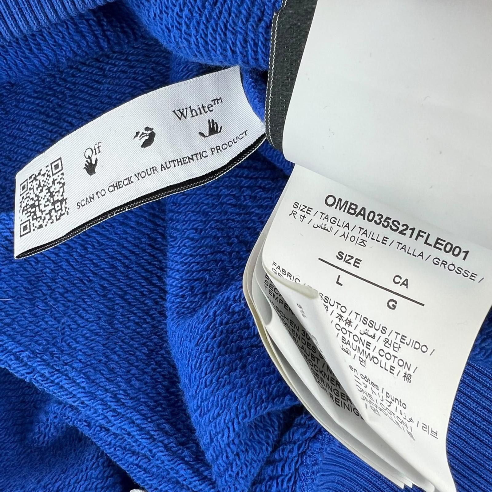 Off-White Off-White Tech Marker Arrows Sweatshirt Blue Size US L / EU 52-54 / 3 - 5 Thumbnail