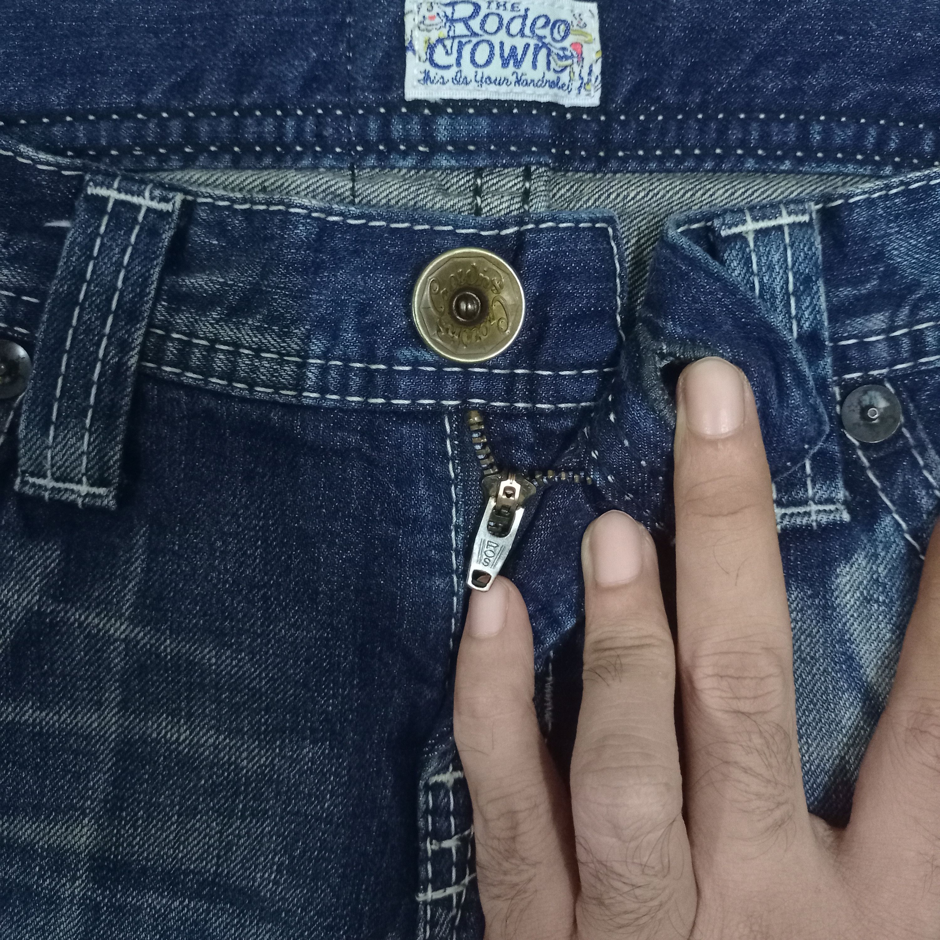Japanese Brand Vintage Japanese Rodeo Crown Mud Wash Flare Jeans Size 30" / US 8 / IT 44 - 3 Thumbnail