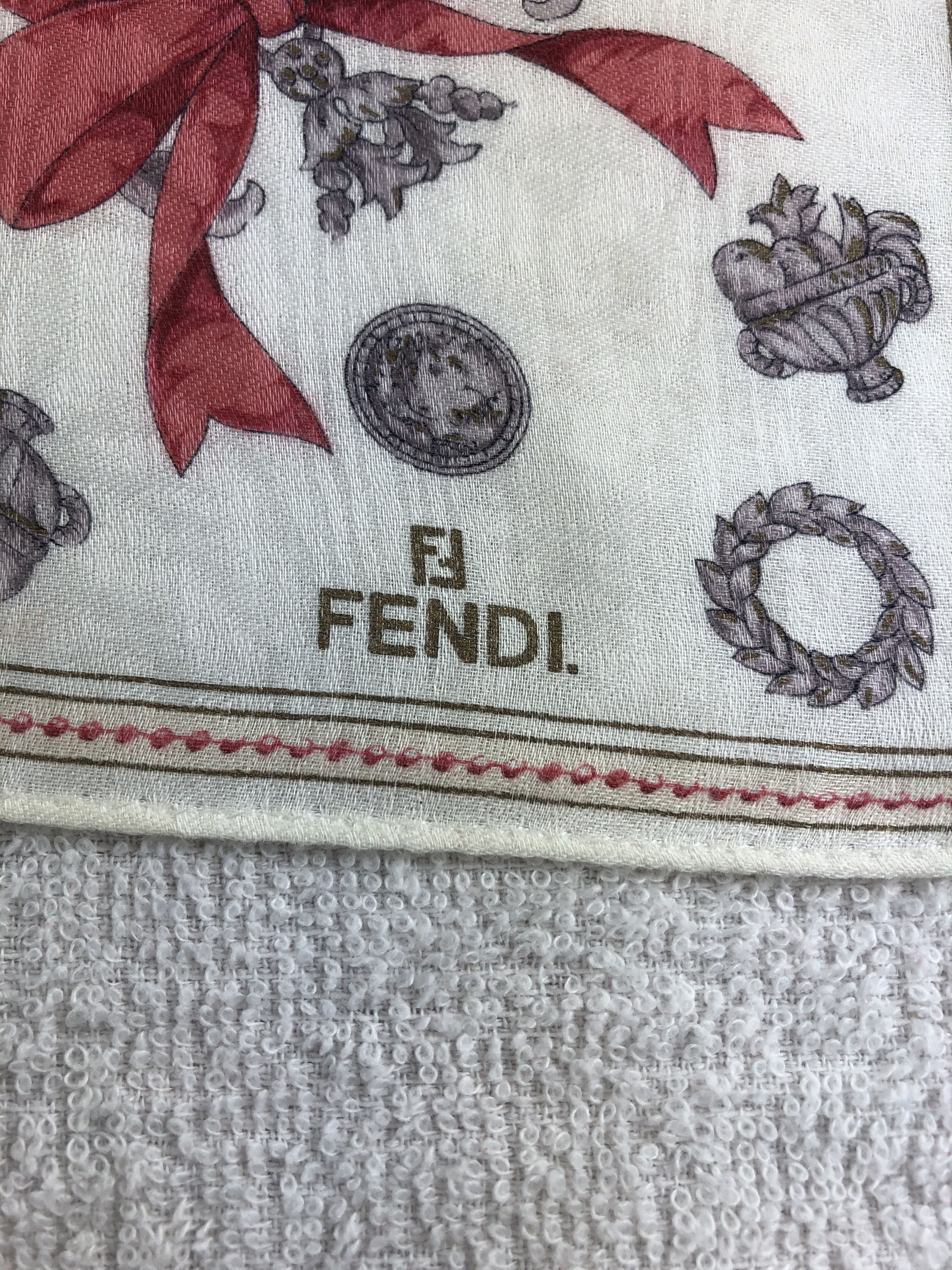 Vintage Fendi Handkerchief / Bandana / Neckerchief C322 Size ONE SIZE - 5 Thumbnail