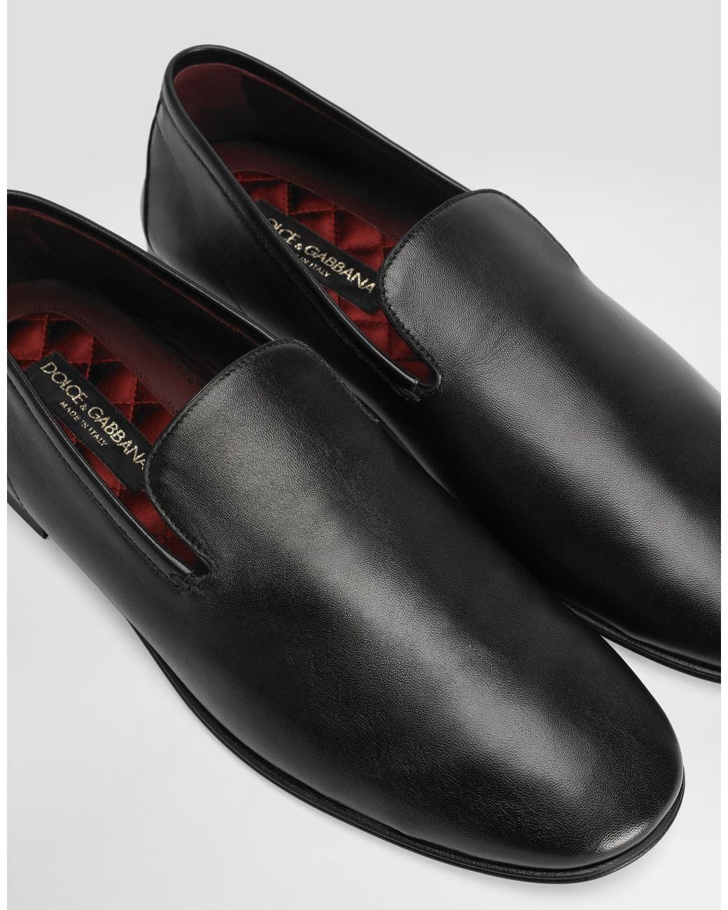 Dolce & Gabbana os11x0526 Erice Leather Slippers in Black Size US 9 / EU 42 - 4 Thumbnail