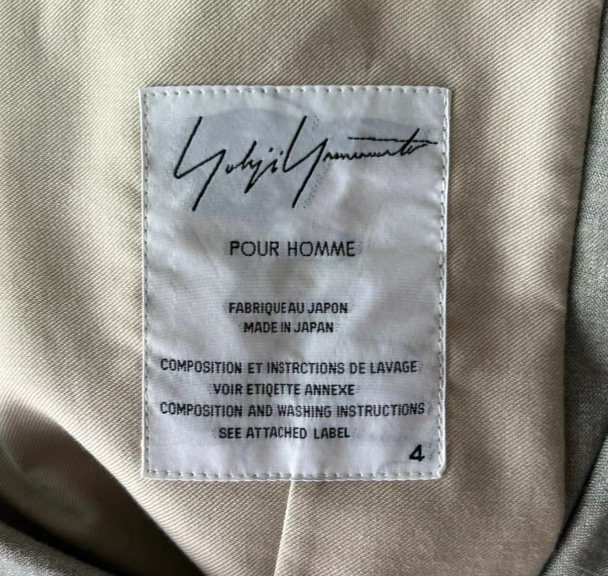 Yohji Yamamoto Yohji Yamamoto 10SS Takeshi Kitano Gray Blazer K4 Size US XL / EU 56 / 4 - 5 Thumbnail