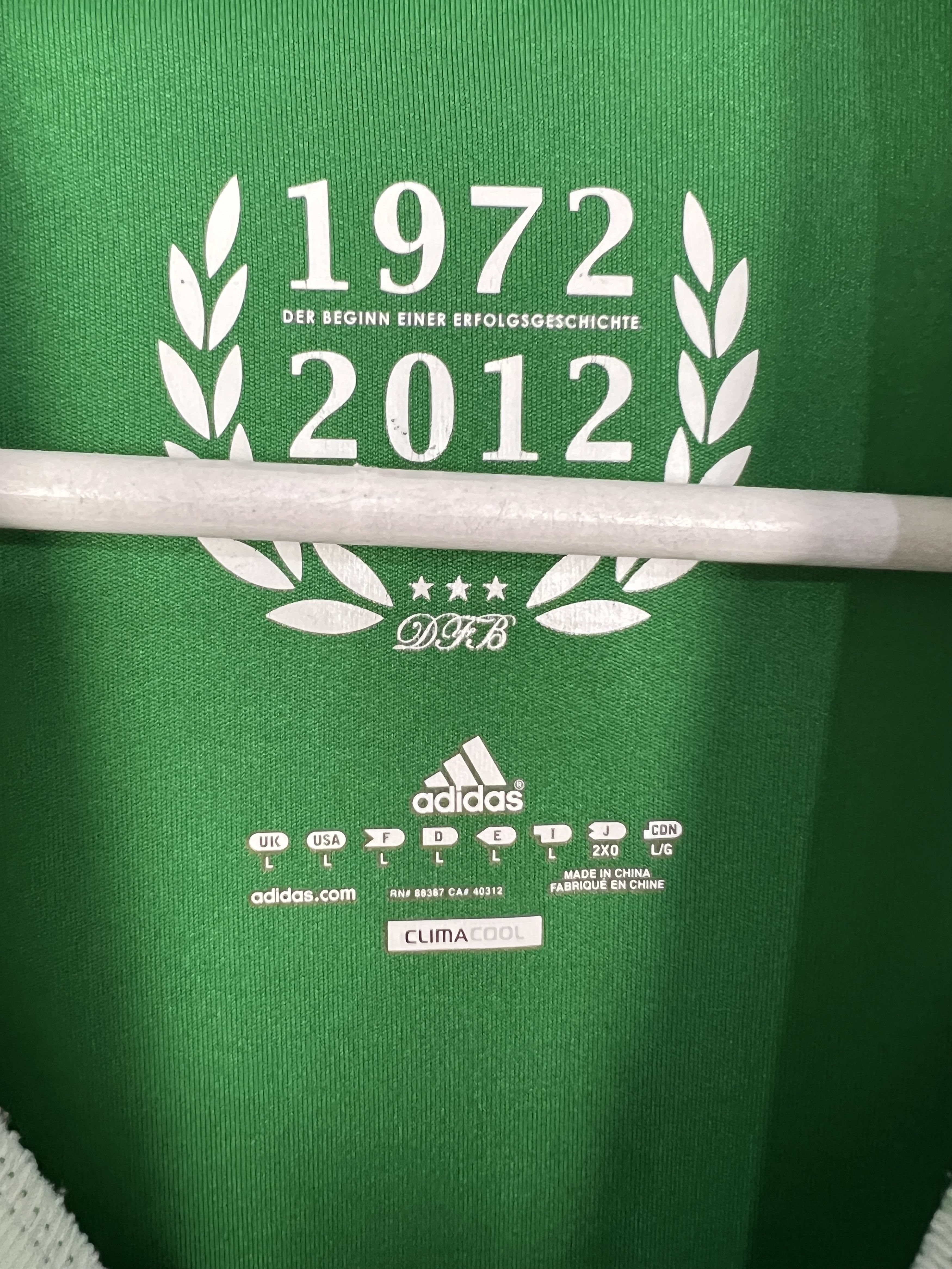 Adidas Germany Away football shirt 2012 Soccer Adidas Jersey Mens Size US L / EU 52-54 / 3 - 8 Thumbnail