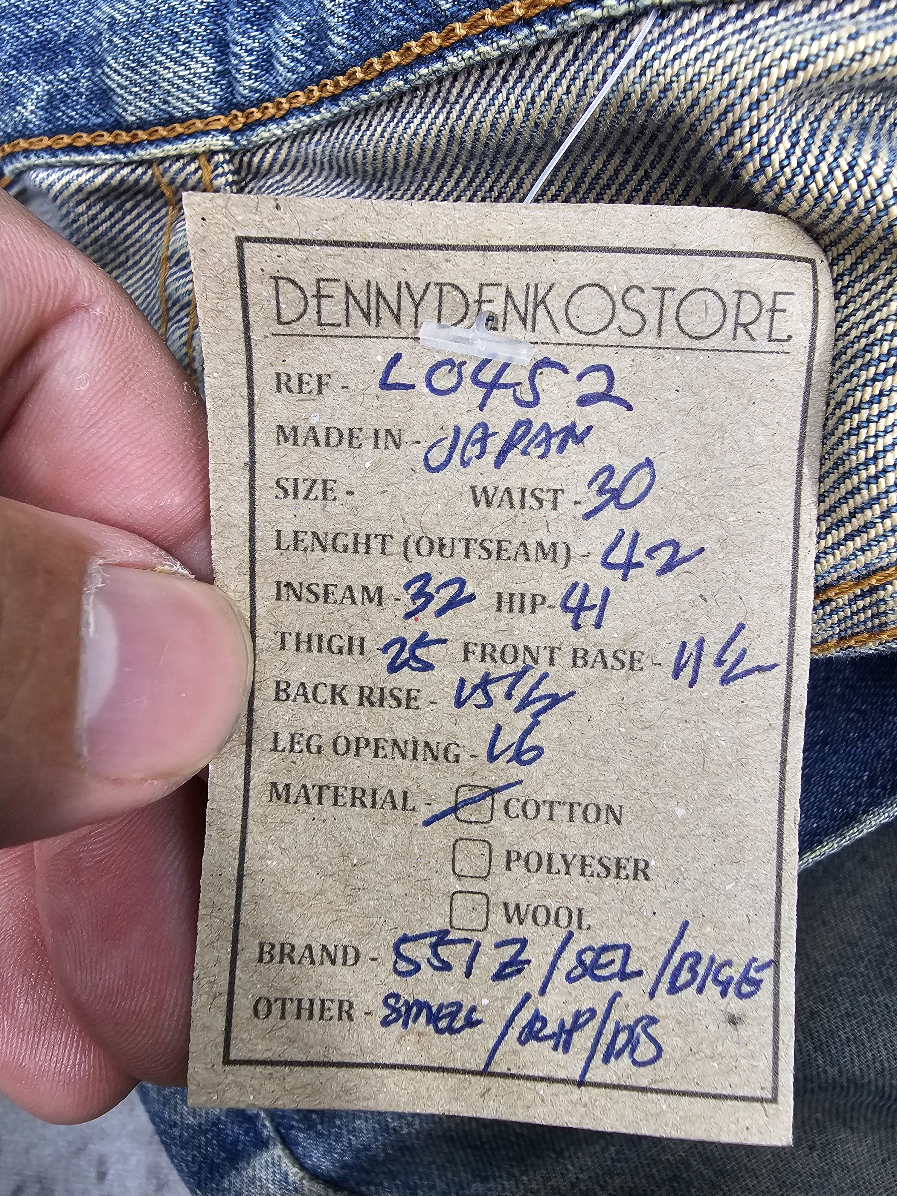 Levi's Vtg LEVIS 551 Z Ripped Selvedge Redline Big E Jeans L0452 Size US 30 / EU 46 - 21 Thumbnail
