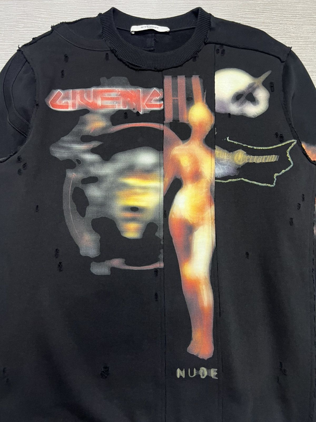 Givenchy Givenchy - Riccardo Tisci - Heavy Metal Logo Sweatshirt Size US S / EU 44-46 / 1 - 10 Thumbnail