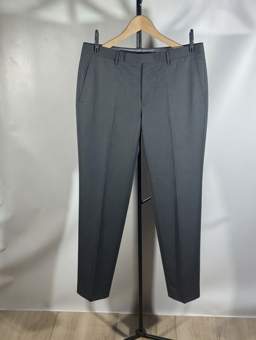 Ermenegildo Zegna Ermenegildo Zegna Dress Pants w34 Gray Slacks Straight Wool Size US 34 / EU 50 - 2 Thumbnail