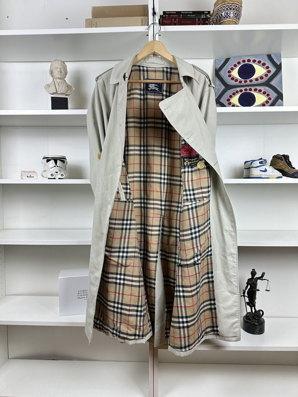 Burberry Prorsum Vintage Burberry nova check trench coat Size US XL / EU 56 / 4 - 3 Thumbnail