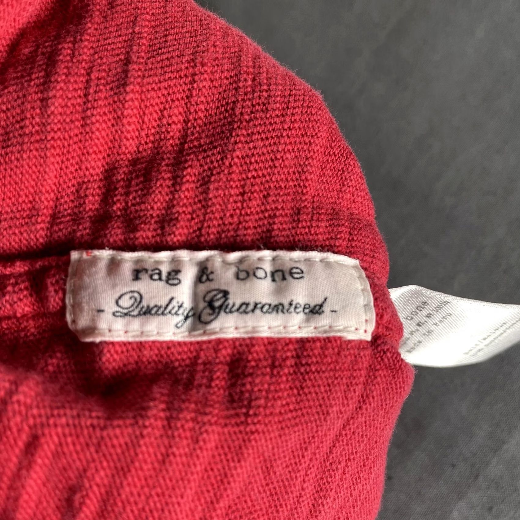 Rag & Bone Rag & Bone Polo Shirt Mens 2XL Red Short Sleeve Casual Peruvian Cotton Classic Size US XXL / EU 58 / 5 - 5 Thumbnail