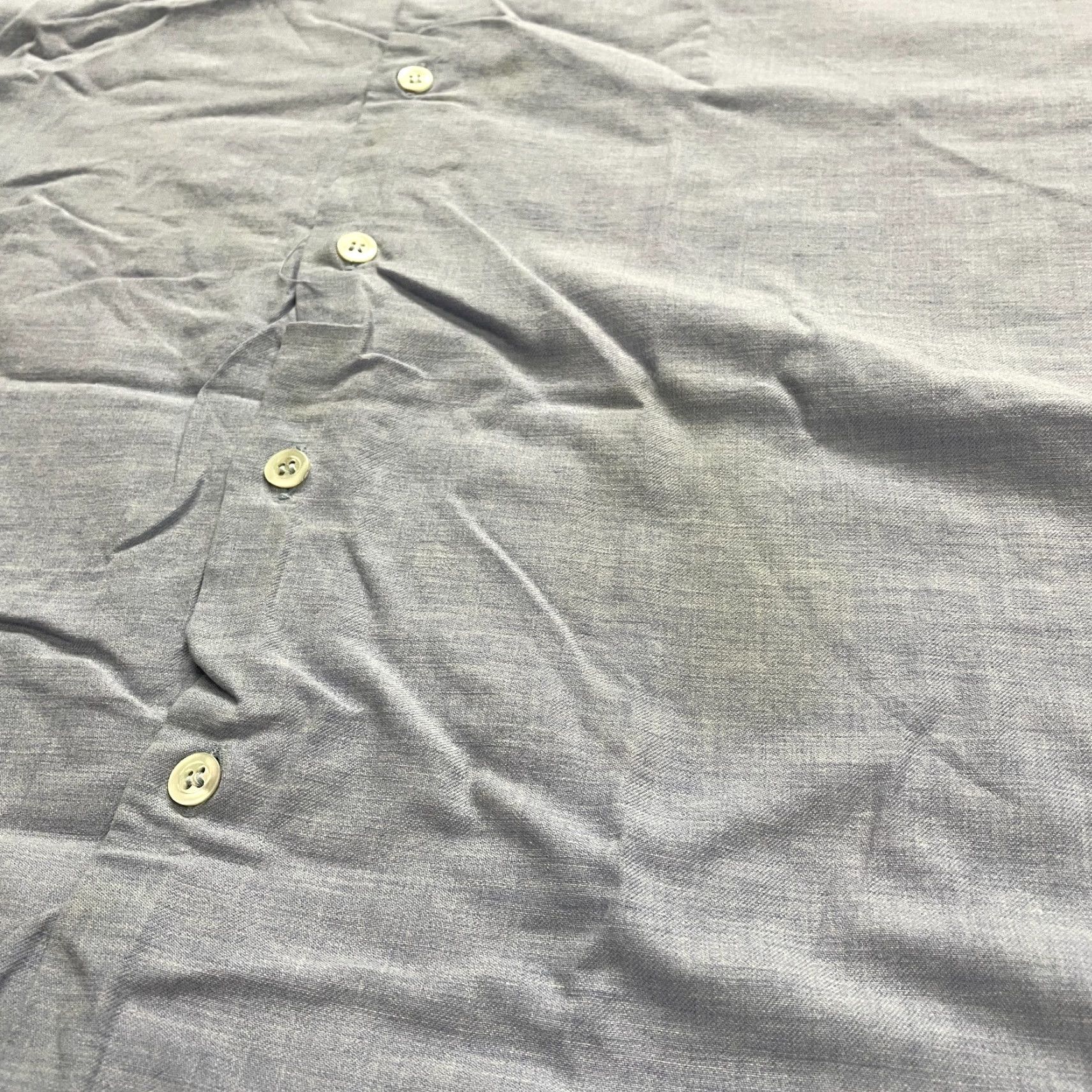Armani VINTAGE? No. Armani Collezioni Dress Shirt Men XL Gray Long Sleeve Button-Down Work Italy Size 46R - 5 Thumbnail