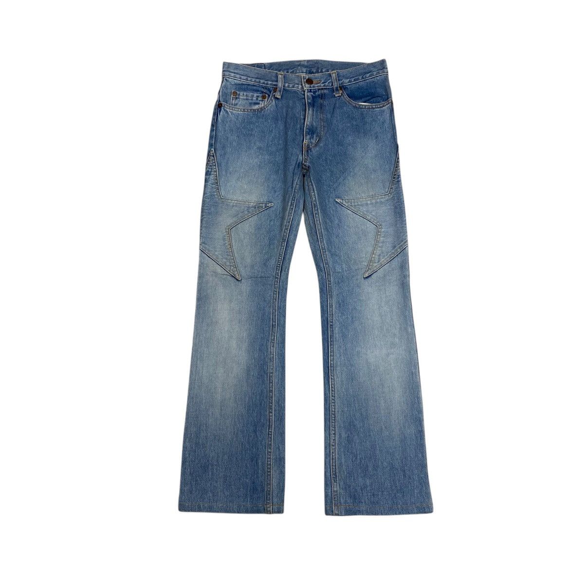 Hysteric Glamour × Japanese Brand Hysteric Glamour Stars Patchwork Denim Pants Size US 28 / EU 44 - 1 Thumbnail