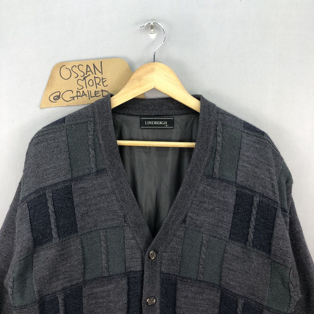 Lindbergh Vintage 90’s Lindbergh Colour Block Cardigan Size US L / EU 52-54 / 3 - 4 Thumbnail