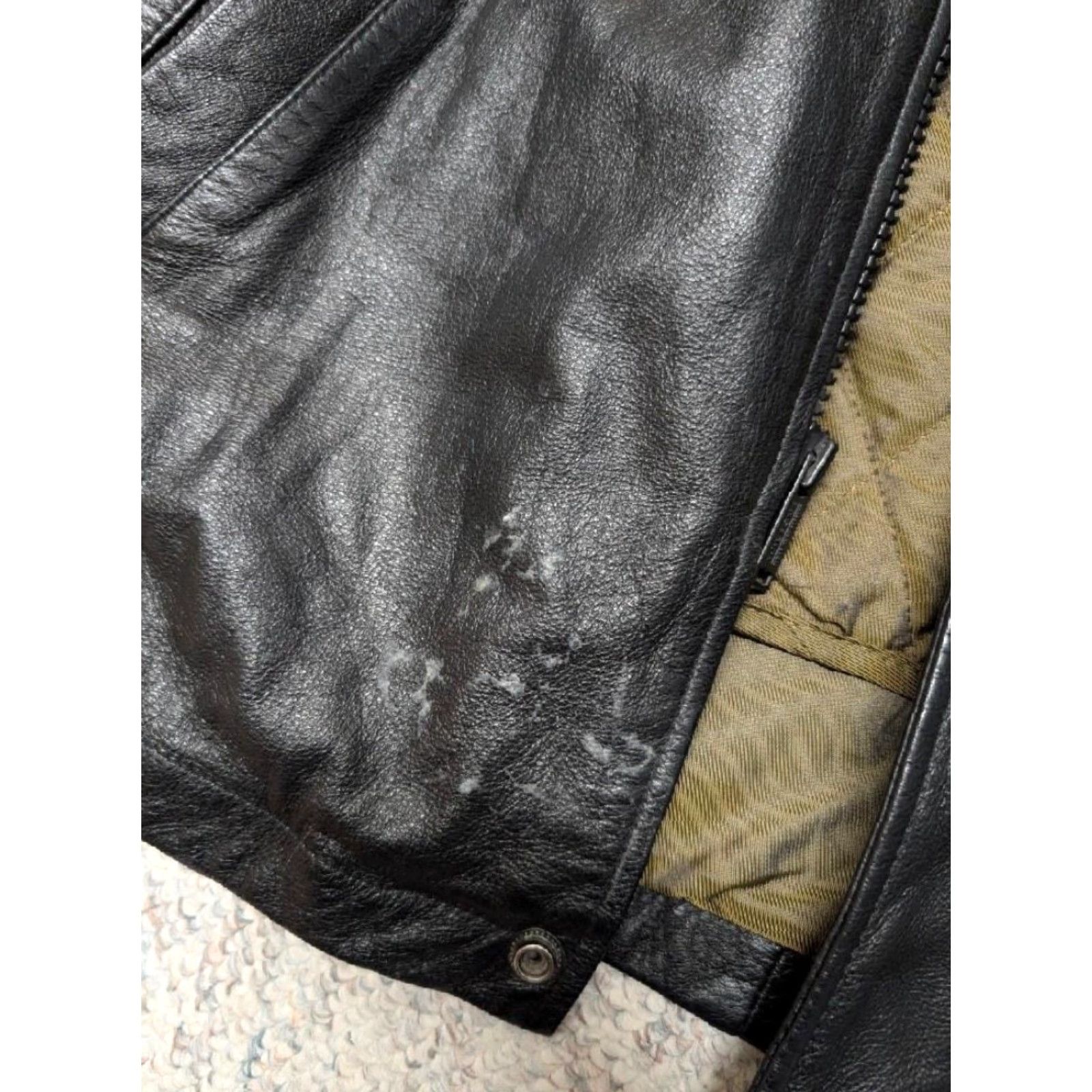 Vintage VINTAGE WILSONS Leather Belted Car Coat Jacket L Mens 44 Black Belted 1990s Size US L / EU 52-54 / 3 - 8 Thumbnail
