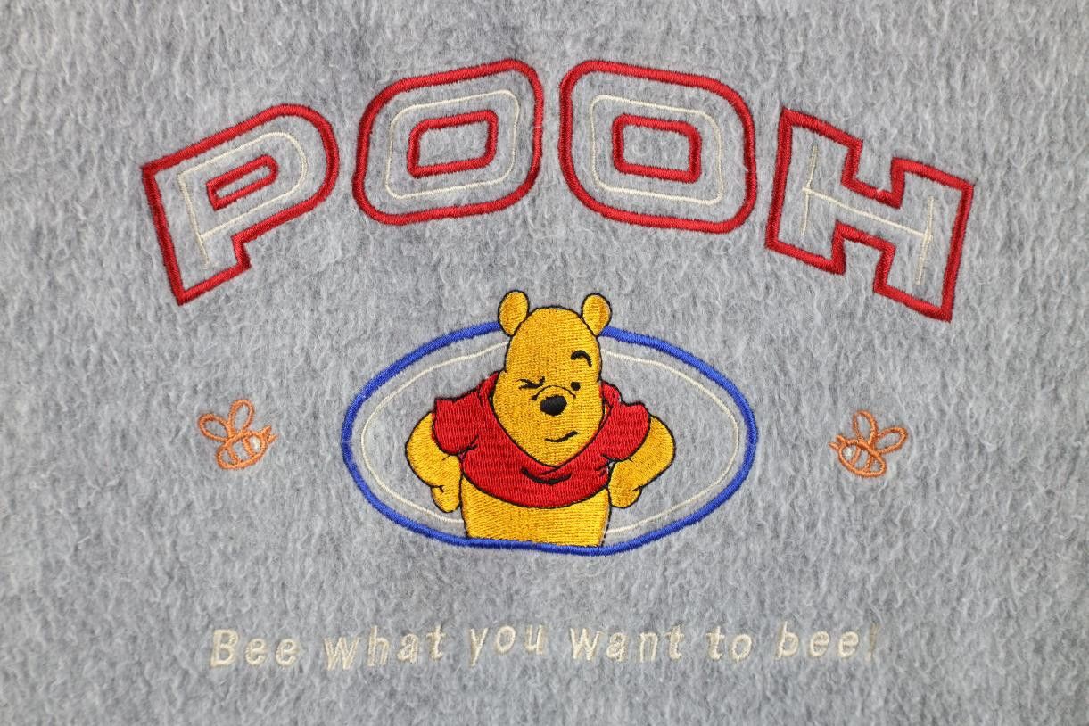 Disney Vintage 90s Disney Winnie the Pooh 1/4 Zip Fleece Sweater Size XL / US 12-14 / IT 48-50 - 4 Thumbnail