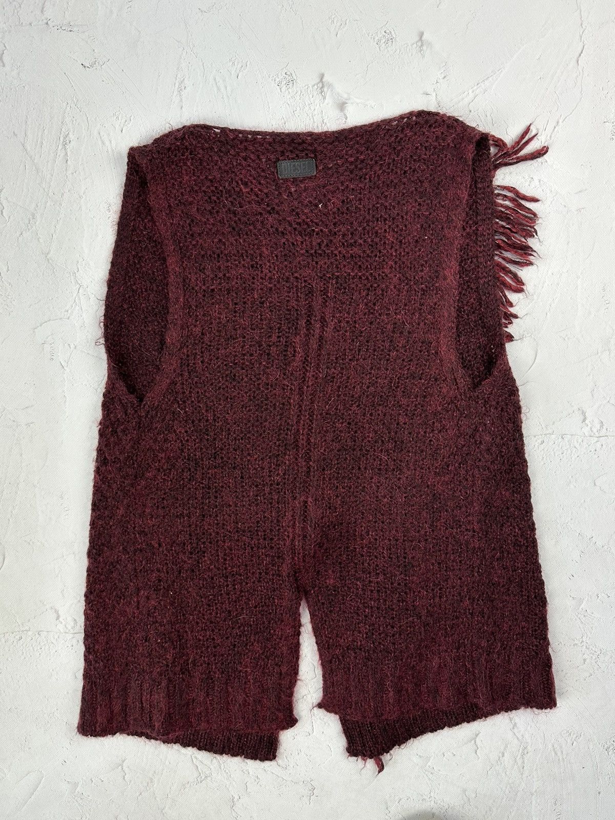 Diesel × Vintage Vintage Diesel Mohair Poncho Sweater Size M / US 6-8 / IT 42-44 - 8 Thumbnail