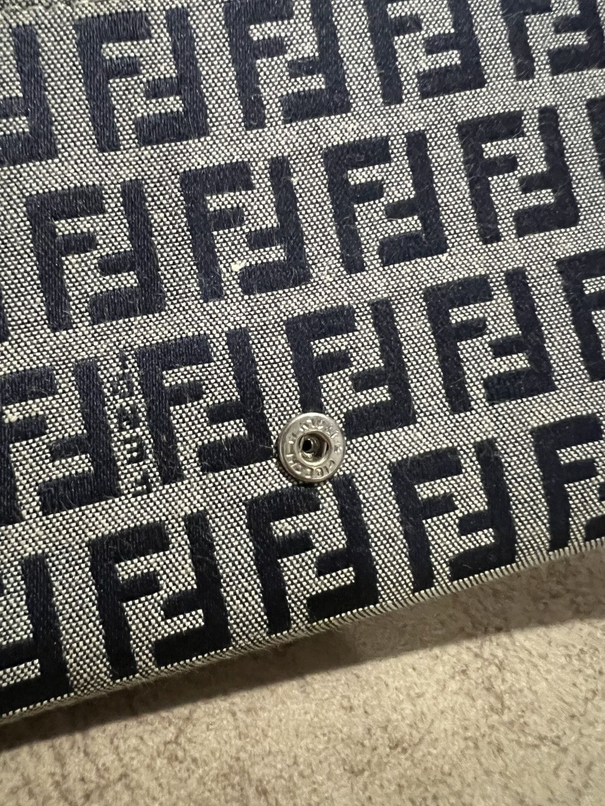 Fendi Fendi FF Zucca Monogram Metal Plated Compact Leather Wallets Size ONE SIZE - 7 Thumbnail