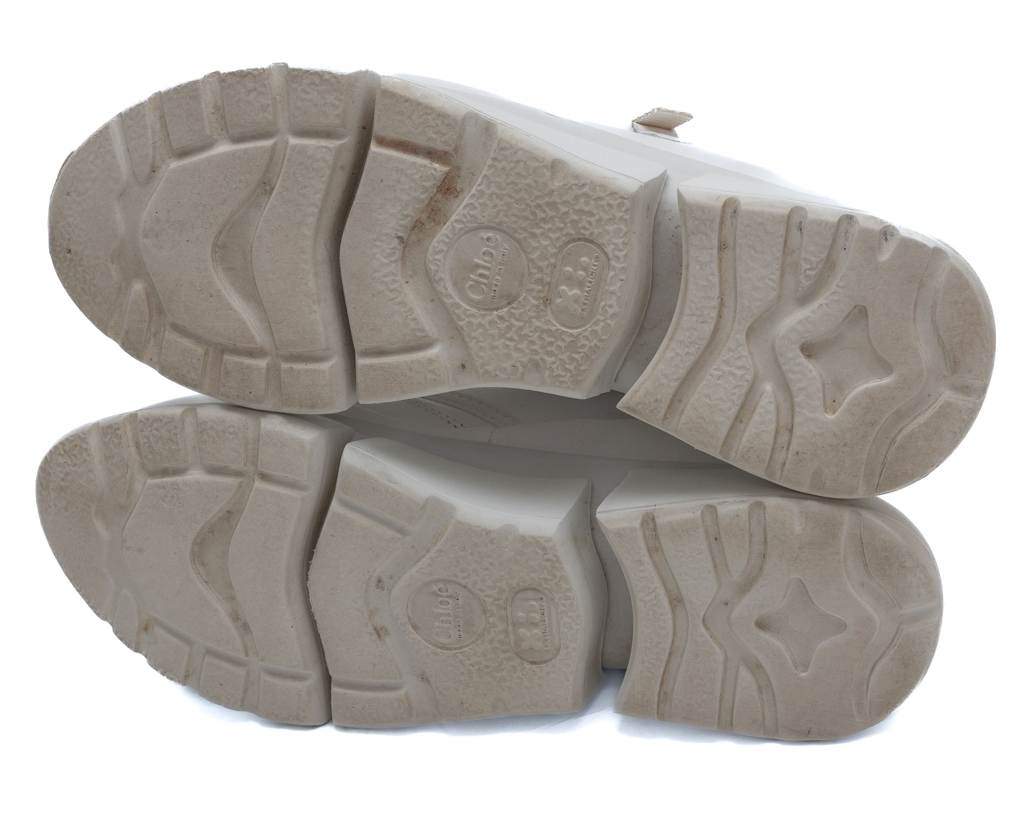Chloe CHLOÉ Sonnie White Leather Sneakers Size US 10.5 / IT 40.5 - 7 Thumbnail