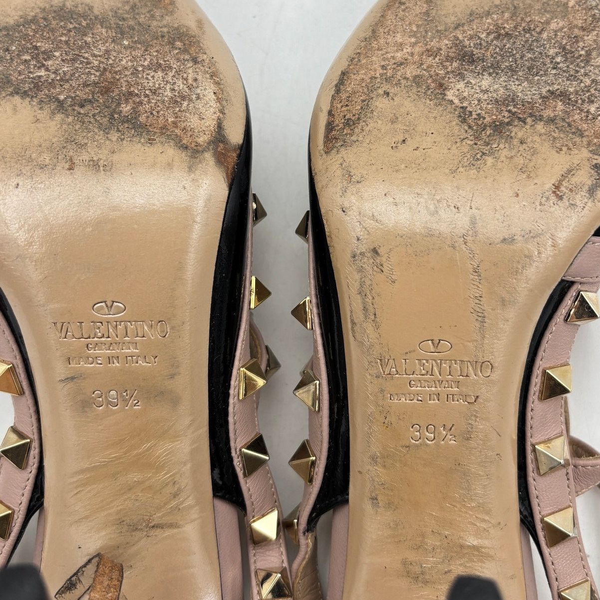 Giovanni Valentino Valentino Garavani Rockstud Ankle Strap Heels Women's 39.5 Size US 9.5 / IT 39.5 - 9 Thumbnail