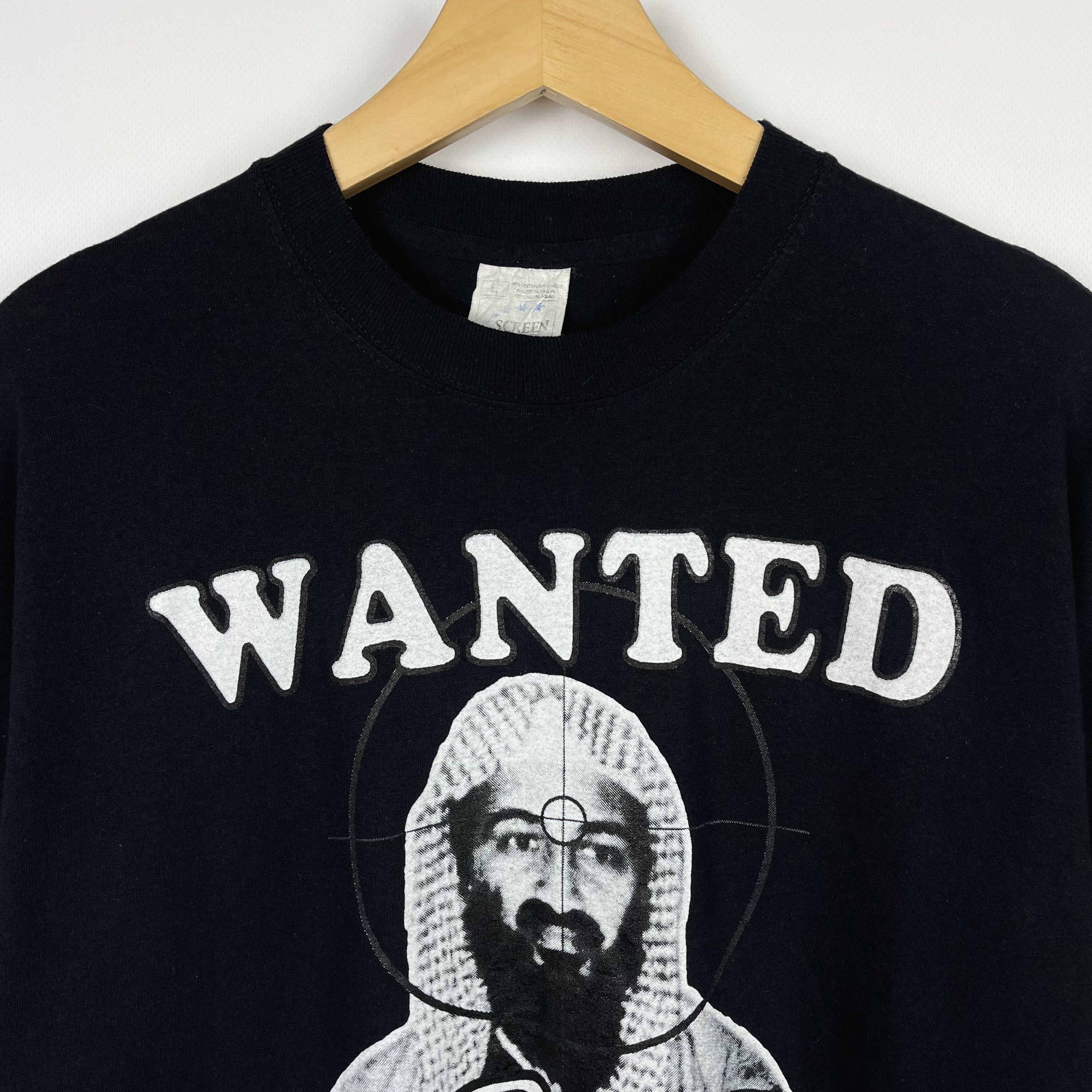Vintage Vintage Osama Bin Laden Terror Rare T Shirt 2000’s Size US L / EU 52-54 / 3 - 6 Thumbnail