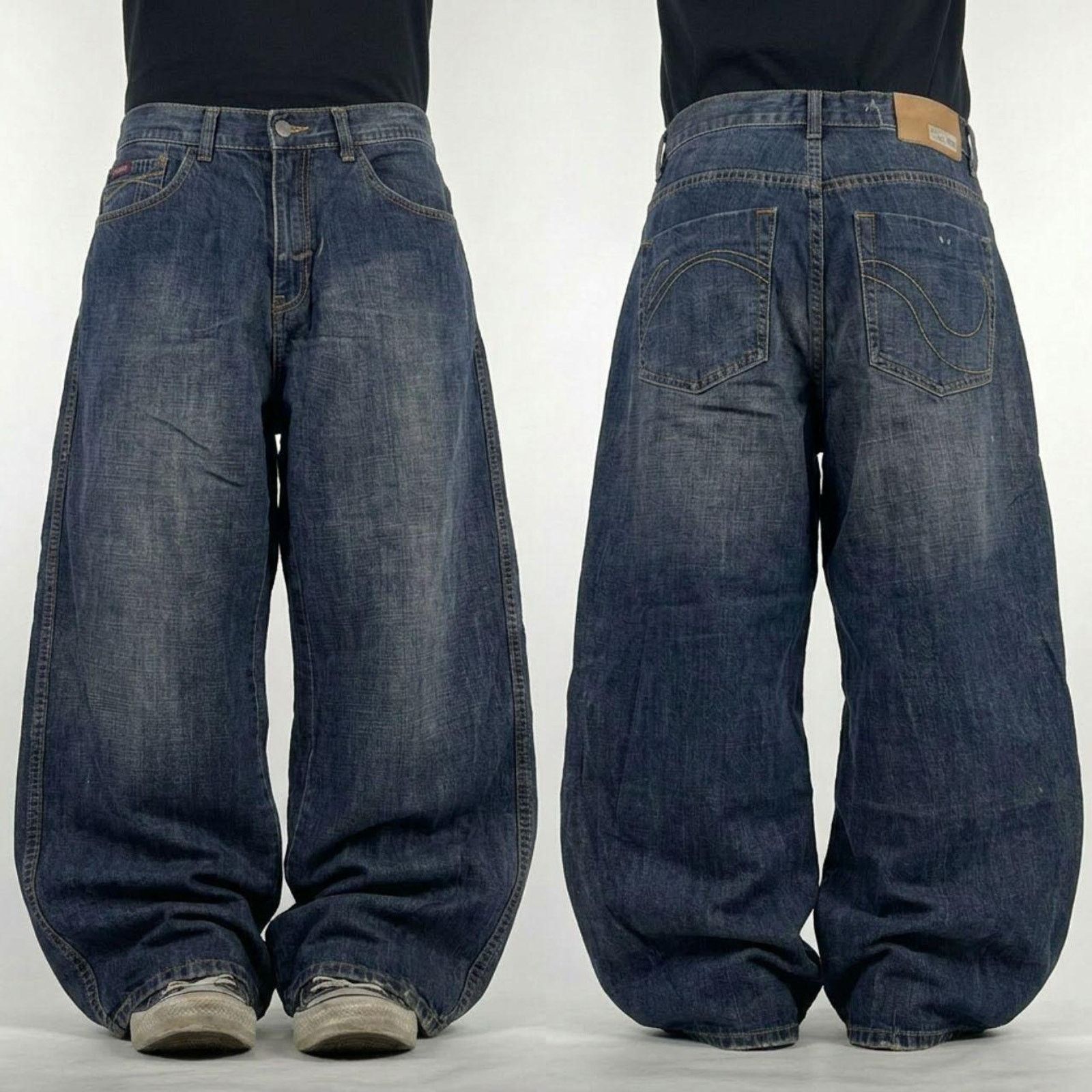 Pelle Pelle × Streetwear × Vintage Vintage Pelle Pelle Baggy Jeans