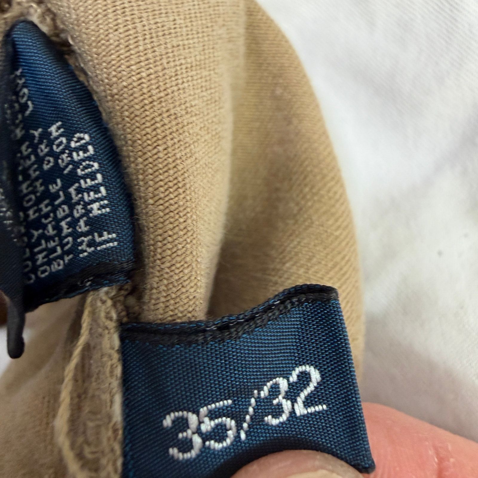 Polo Ralph Lauren Vintage Polo Ralph Lauren Chino Pants Men's 35x32 Tan Khaki Size US 35 - 6 Thumbnail