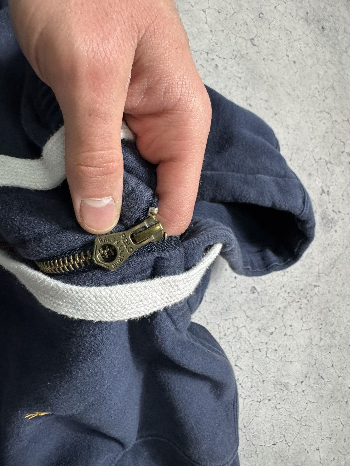 Polo Ralph Lauren × Ralph Lauren × Vintage Vintage Full Zip Hoodie Polo Ralph Lauren Hype PRL Y2K Navy Size US L / EU 52-54 / 3 - 6 Thumbnail