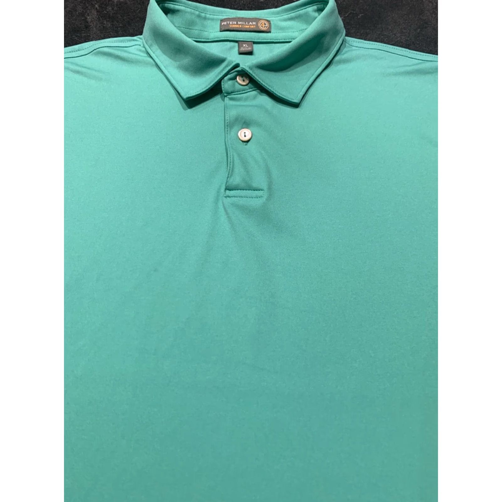 Peter Millar Peter Millar Summer Comfort Men XL Golf Polo Shirt Short Sleeve Green Stretch Casual Size US XL / EU 56 / 4 - 5 Thumbnail