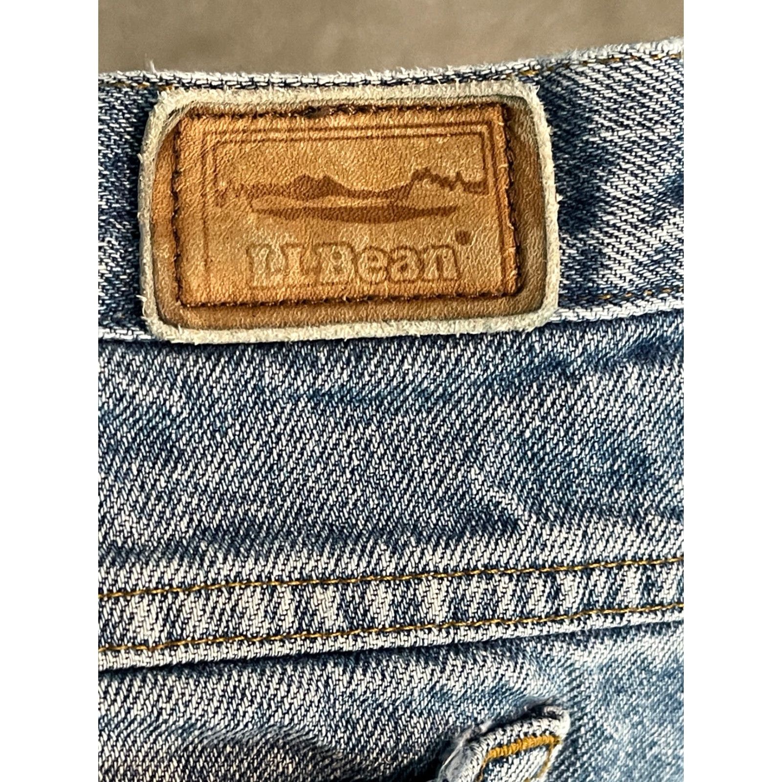 Vintage L.L. Bean Jeans Classic Fit Fleece Lined 38x35 Green Lined Mens Size US 38 / EU 54 - 5 Thumbnail