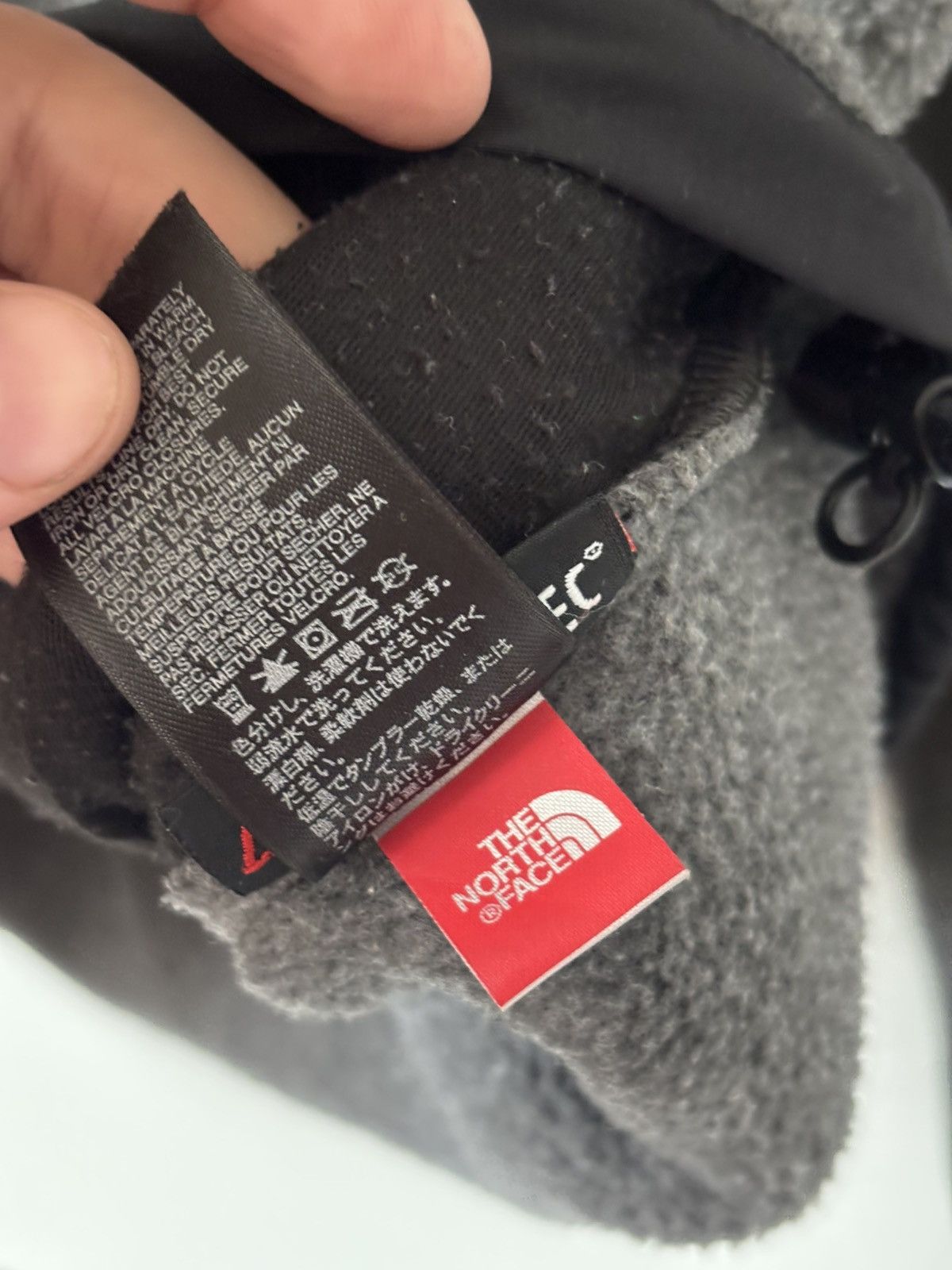 The North Face Vintage The North Face Polartec Denali Fleece Grey Black L Size US L / EU 52-54 / 3 - 6 Thumbnail