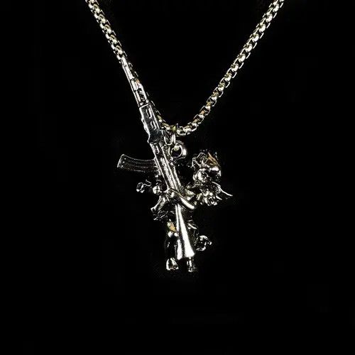 VIBE Angel Necklace Punk Y2K Chain Size ONE SIZE - 2 Thumbnail