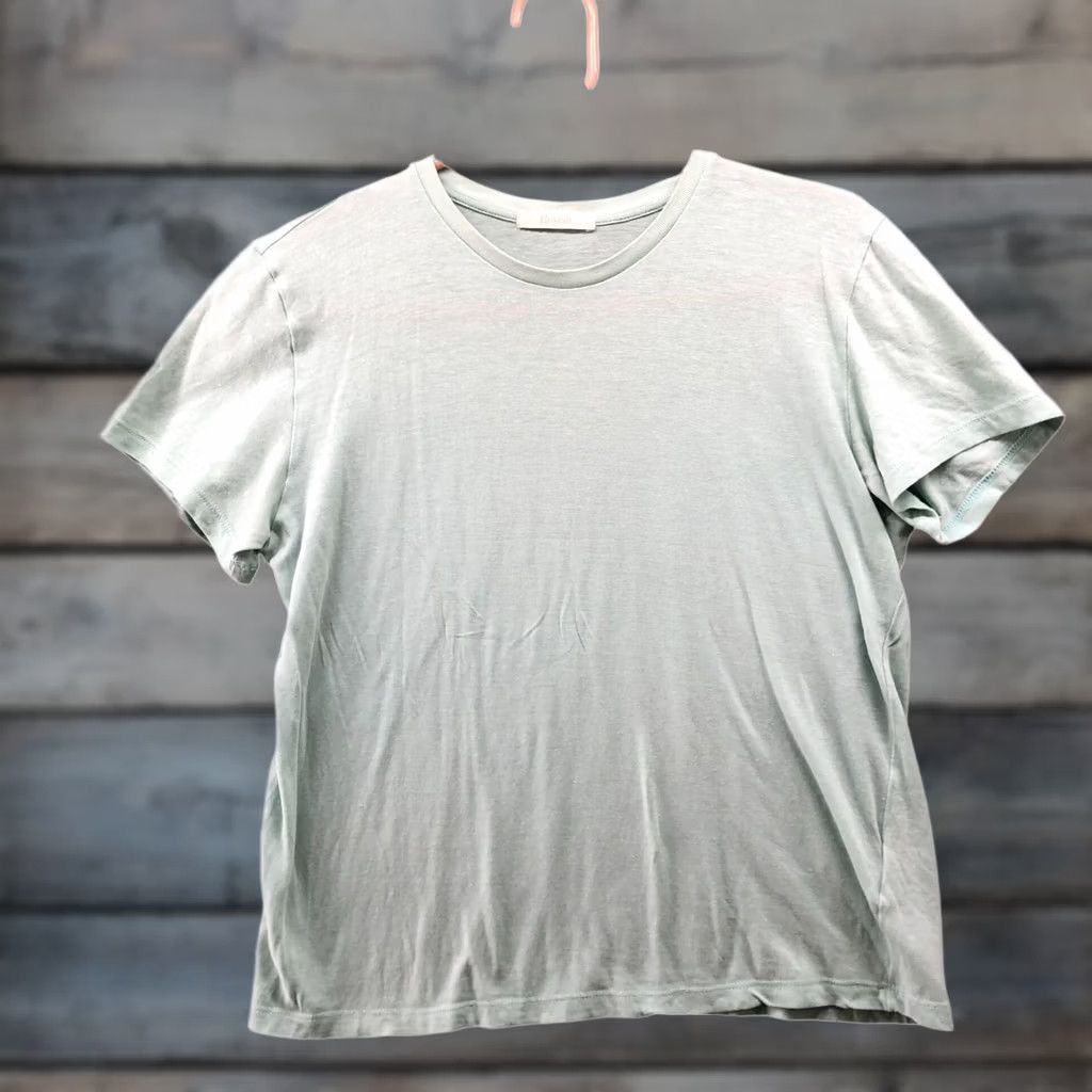 Boyish Boyish By Her T Shirt Womens S Light Blue Short Sleeve Crew Neck Organic Cotton Tencel Casual Shirt Ladies Small Blue 90s? Size S / US 4 / IT 40 - 1 Thumbnail