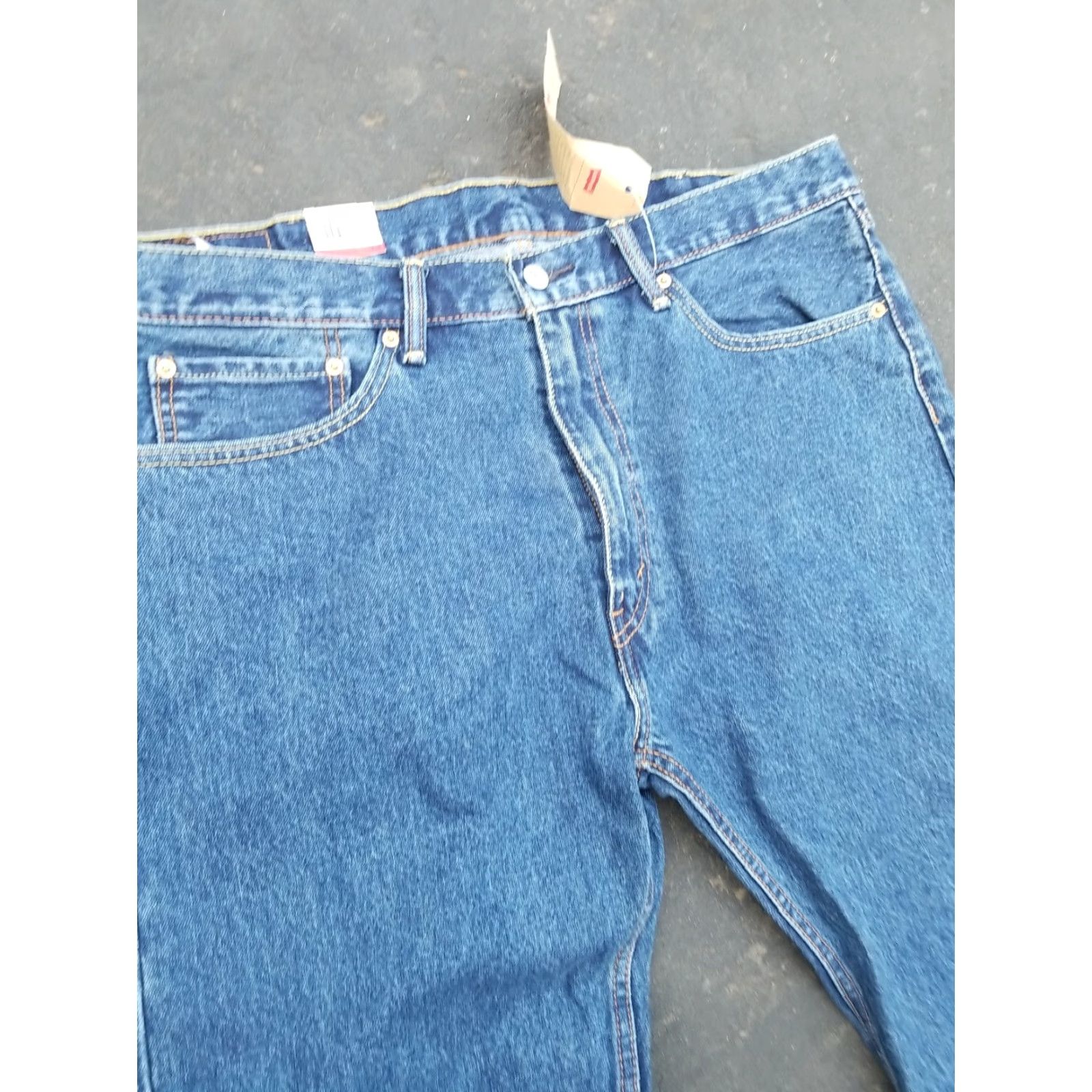 Levi's Levi's 505 Jeans Men's Size 38x25 Hemmed Straight Denim Blue Jeans Size US 38 / EU 54 - 2 Thumbnail