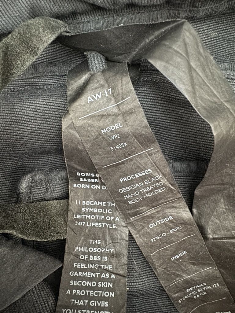 Boris Bidjan Saberi BLACK WAXED WP2 -F1405K SLIM FIT BBS JEANS Size US 27 - 12 Thumbnail