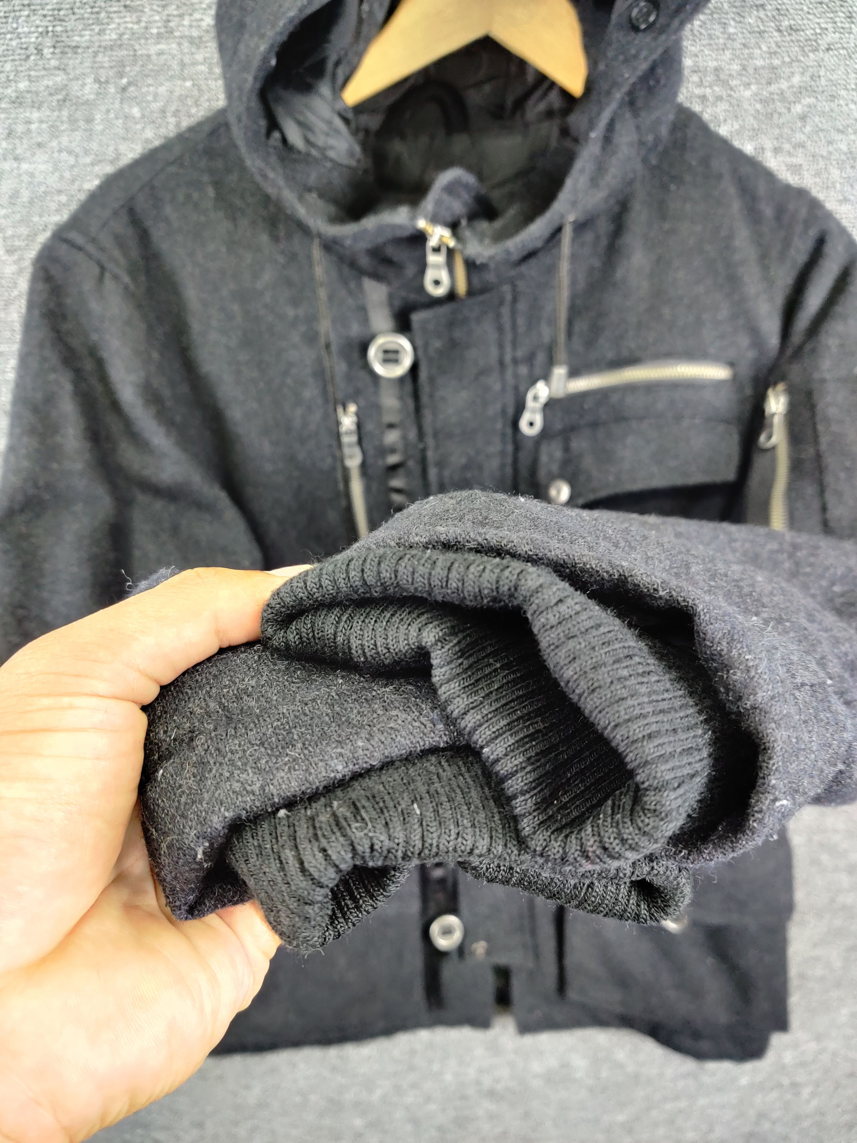 Mossimo Vintage Mossimo Wool Coat Hooded Jacket Size US M / EU 48-50 / 2 - 11 Thumbnail