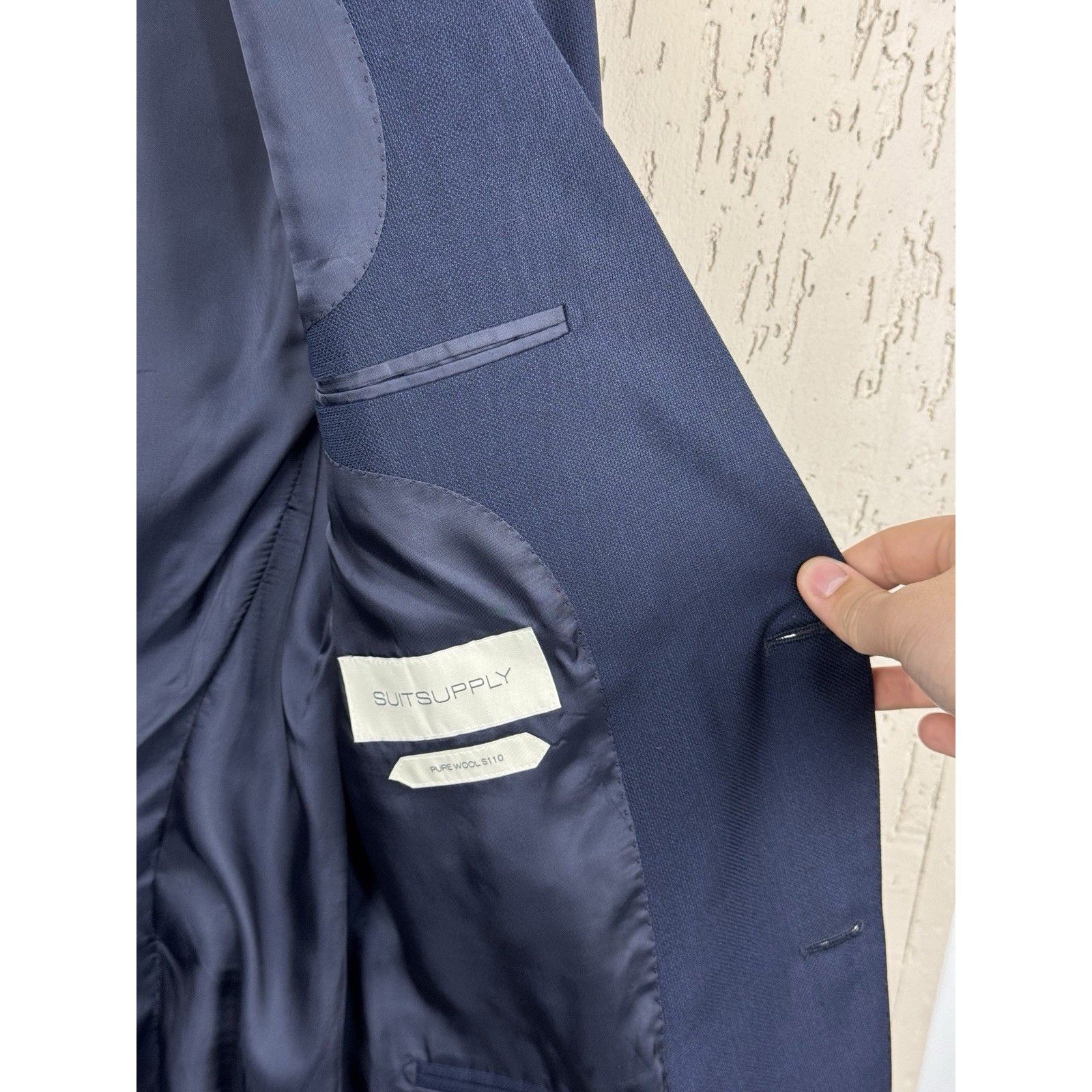 Suitsupply SUITSUPPLY Lazio Men's Suit Set Size 42 Slim Fit Wool S110 2 Size 42R - 7 Thumbnail