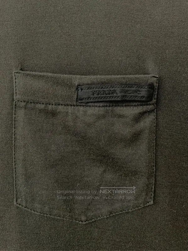Prada Prada Men's Dark Gray Cotton T-Shirt. Size US L / EU 52-54 / 3 - 4 Thumbnail