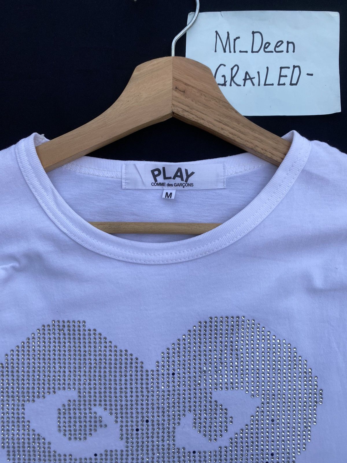 Comme des Garcons Rare Comme Des Garcons CDG Play Swarovski Tee Size US S / EU 44-46 / 1 - 11 Thumbnail
