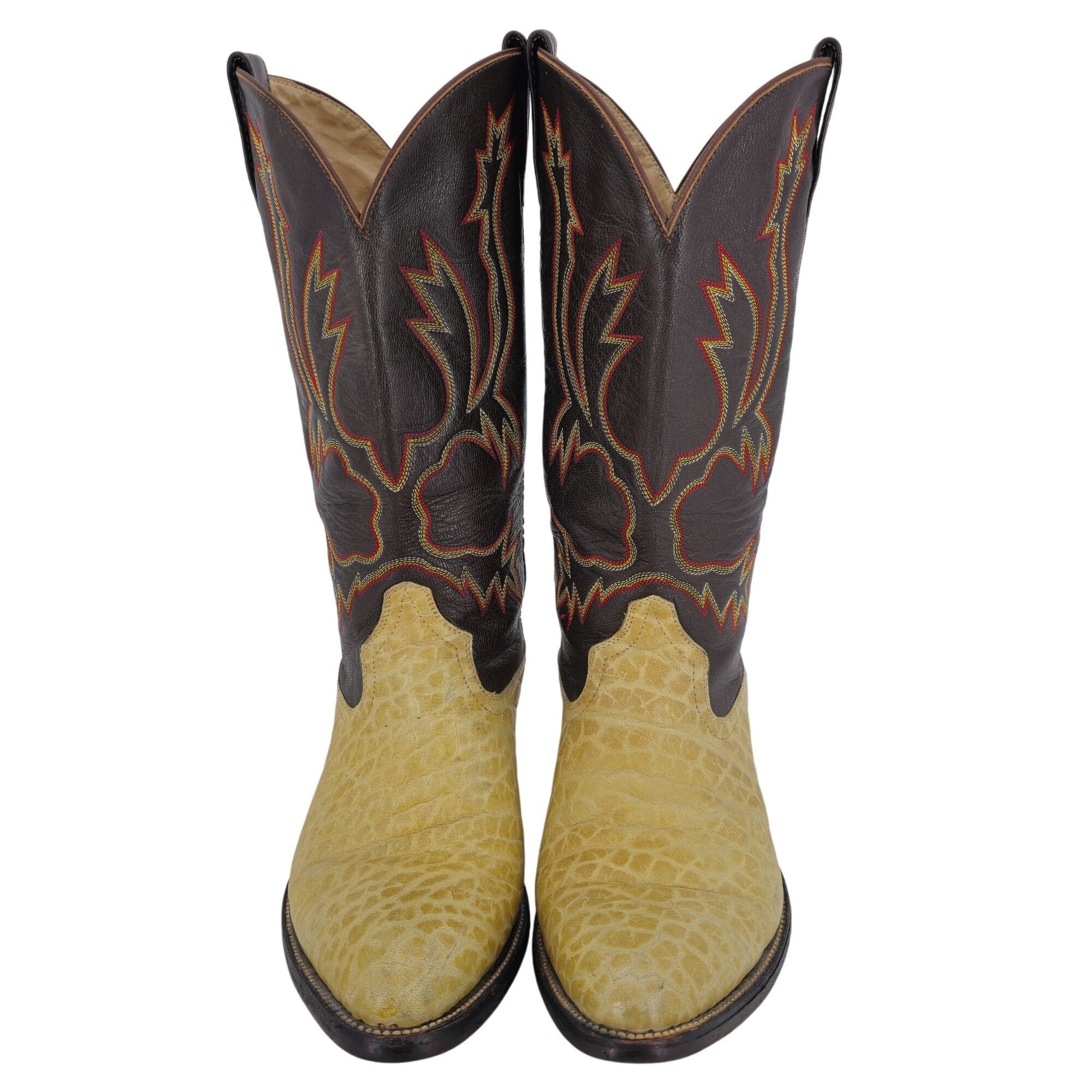Other Bull Rider Men 9.5 Unique Color Golden Yellow Brown Leather Size US 9.5 / EU 42-43 - 5 Thumbnail