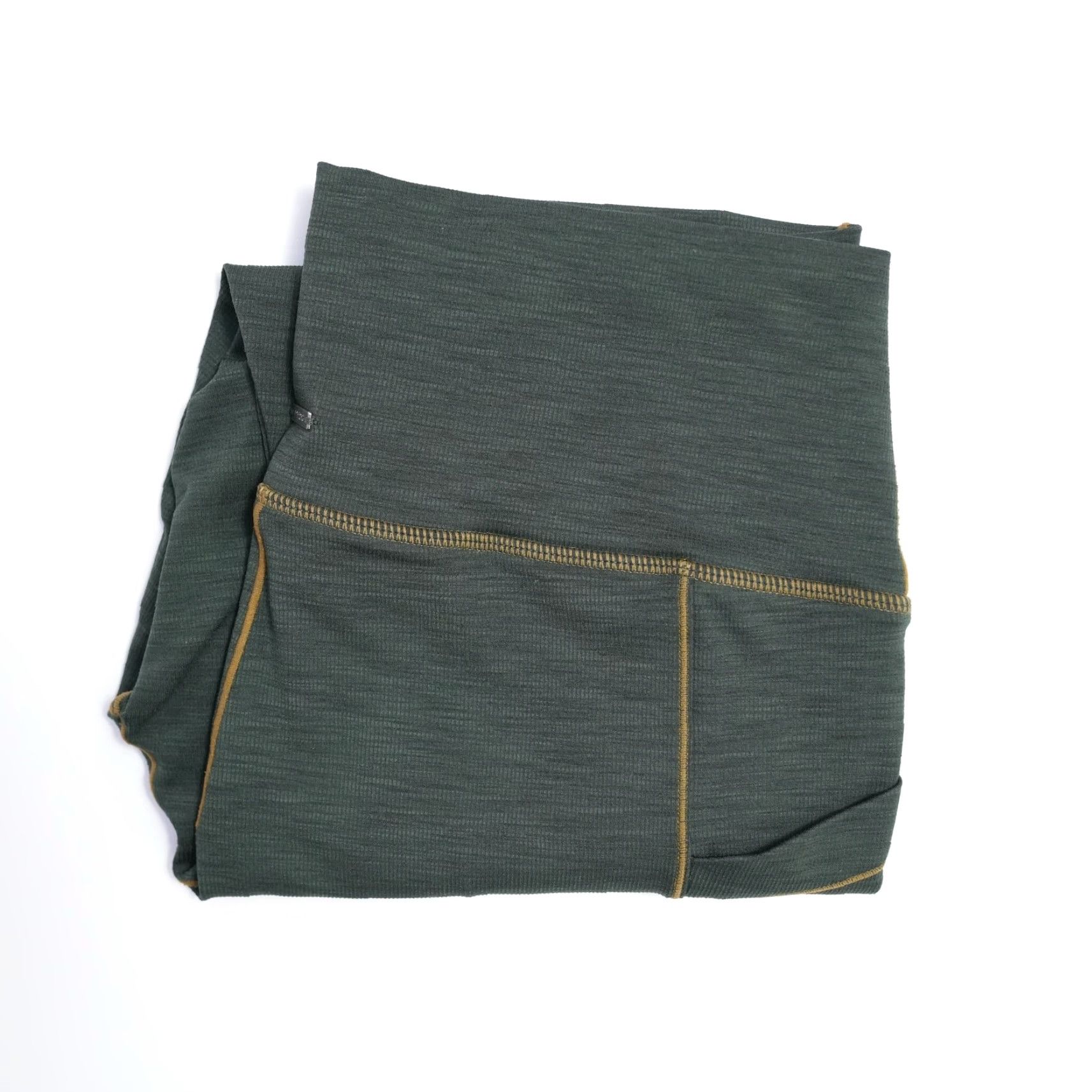 Prana VINTAGE Prana Leggings Women’s XL Green Ribbed Pockets High Rise Athletic Yoga Workout Size 40" / US 18 - 6 Thumbnail