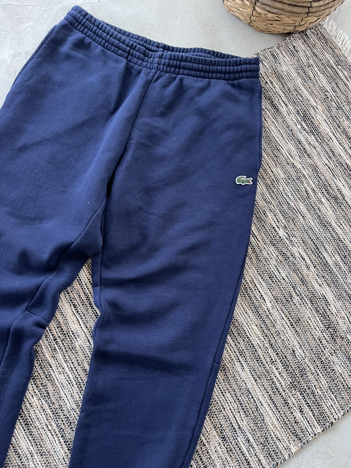 Lacoste Vintage Lacoste Navy Minimalistic Sweatpants Y2K Track Pants Size US 32 / EU 48 - 6 Thumbnail