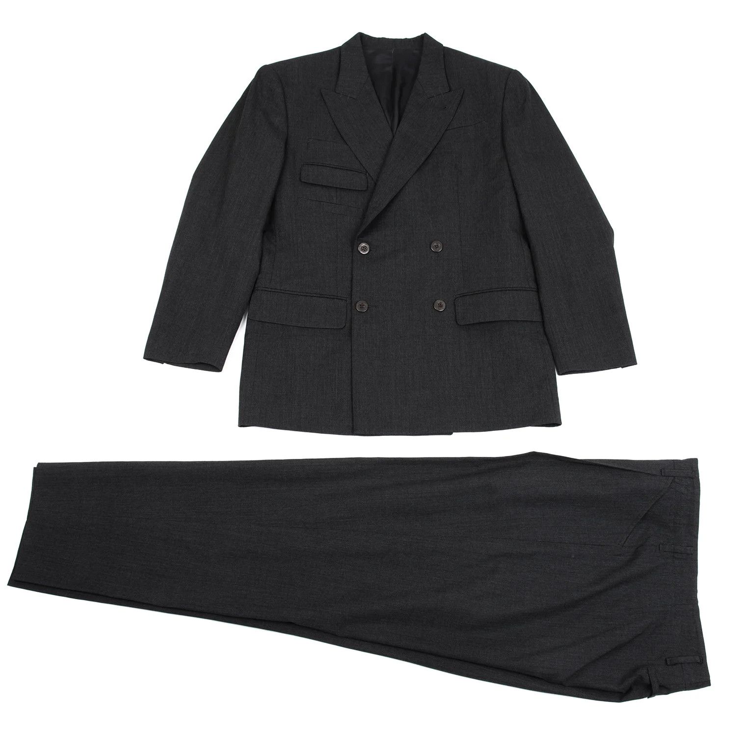 Jean Paul Gaultier Wool Pocket Design Peak Lapel Jacket Charcoal 48 Size US M / EU 48-50 / 2 - 18 Thumbnail