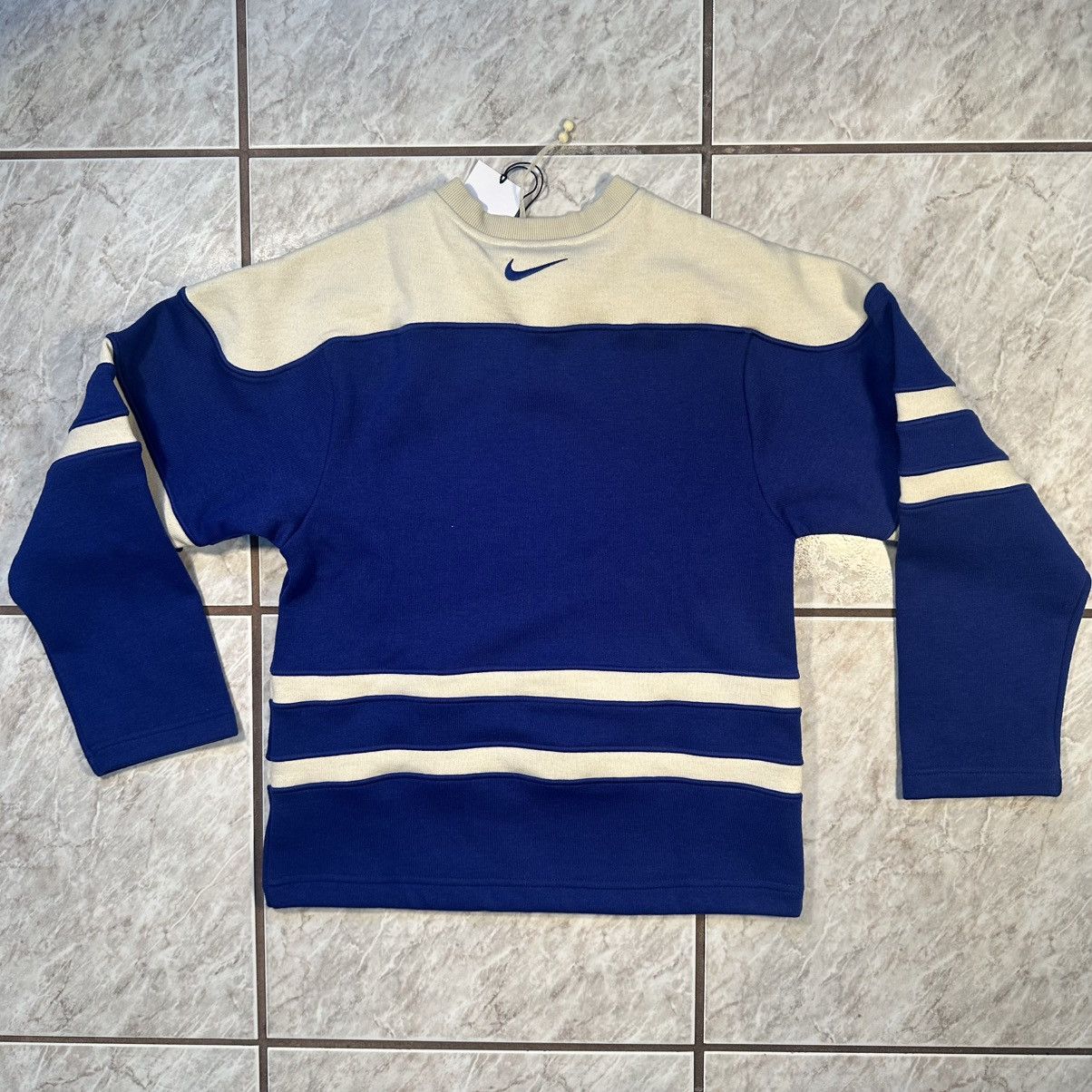 Bode × Nike Nike x BODE Rec Lacing Knit Cream Blue Longsleeve Size S NWT Size US S / EU 44-46 / 1 - 3 Thumbnail