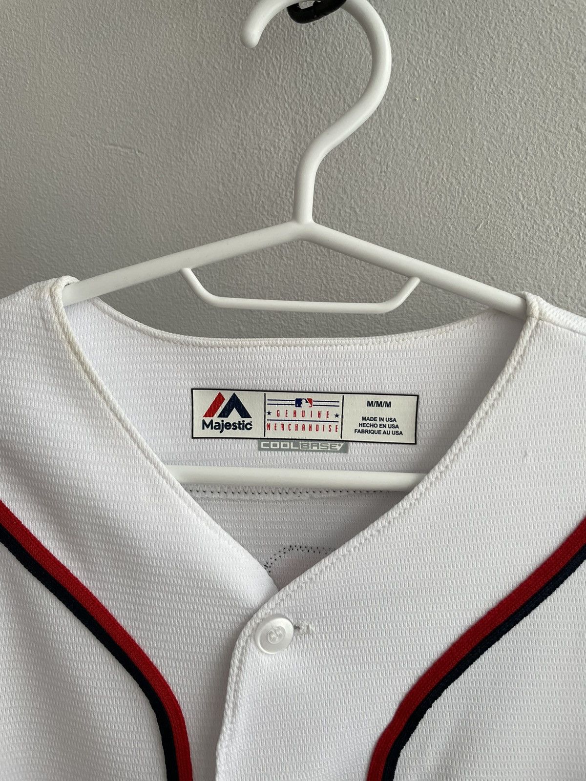 Majestic MLB Baseball Washington Nationals Cotton Shirt #37 Strasburg Size US L / EU 52-54 / 3 - 20 Thumbnail