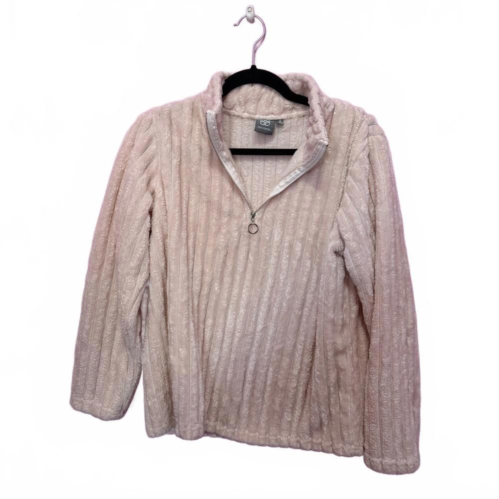 Designer Cozy Zip-Up Sweater - Soft Fleece Fabric Size S / US 4 / IT 40 - 1 Thumbnail
