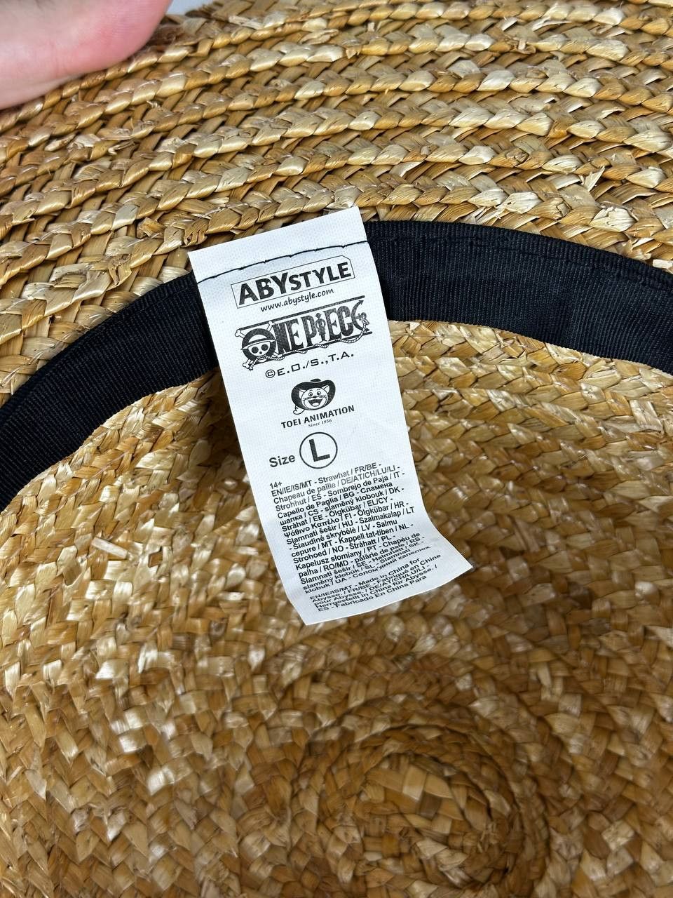 Anime One Piece Luffy Straw Hat Official ABYstyle Hat Size ONE SIZE - 7 Thumbnail