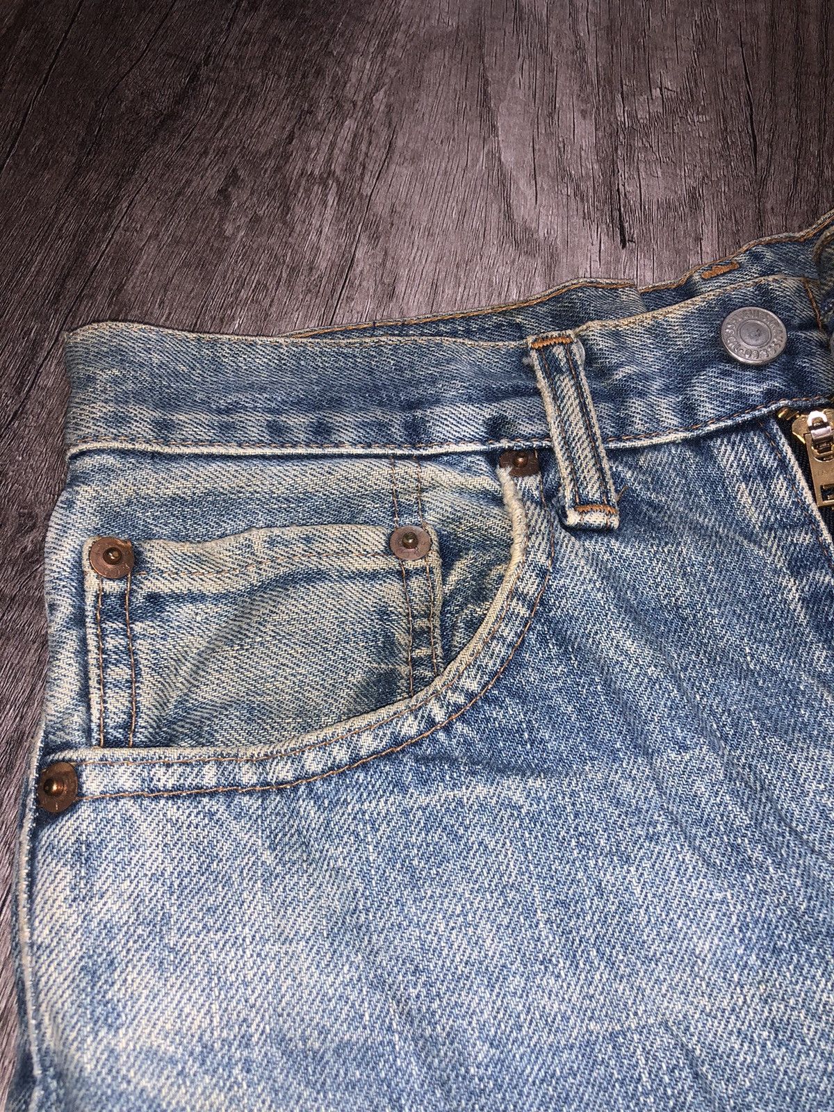 Levi's × Vintage Vintage Levi's Big E 502 Selvedge Jeans Size US 28 / EU 44 - 9 Thumbnail