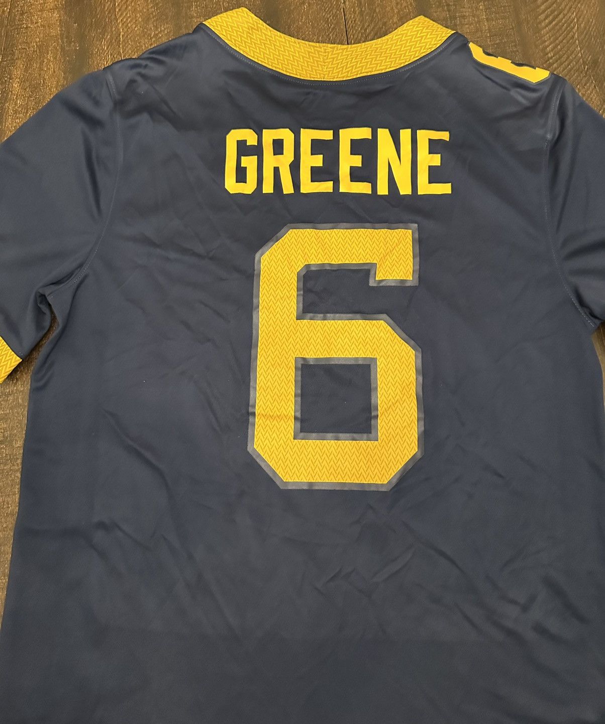 Nike NWT West Virginia Mountaineers Jersey Nike Garrett Greene-SM Size US S / EU 44-46 / 1 - 2 Thumbnail
