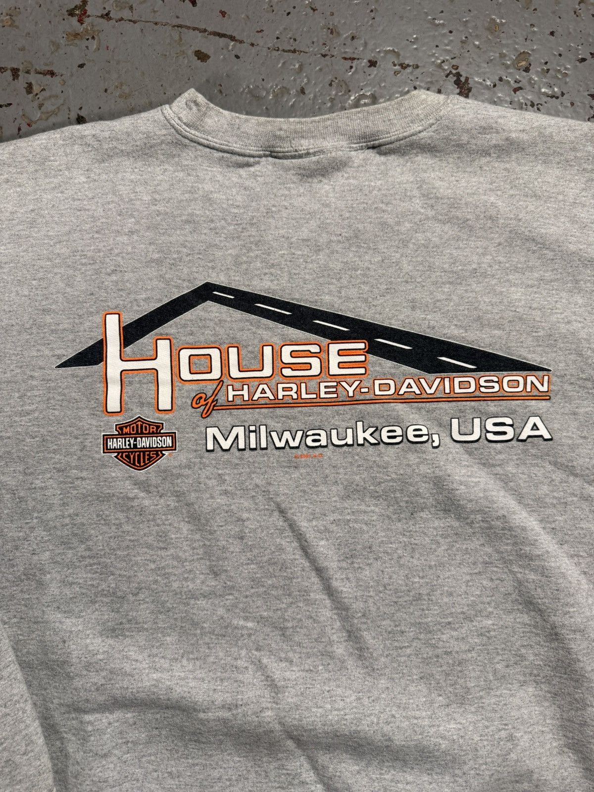Harley Davidson Distressed Harley Davidson Crewneck Sweater Size US XXL / EU 58 / 5 - 5 Thumbnail